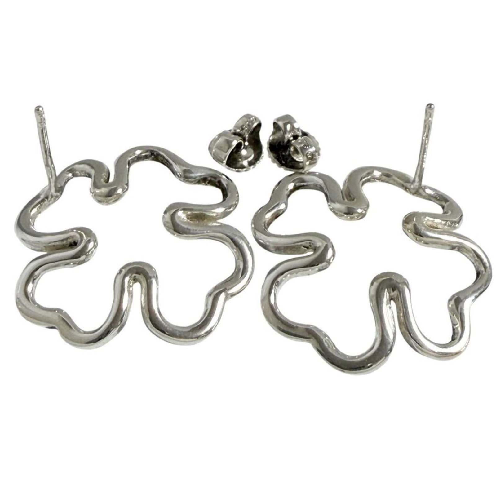 Chanel stud earrings silver 925 - 3