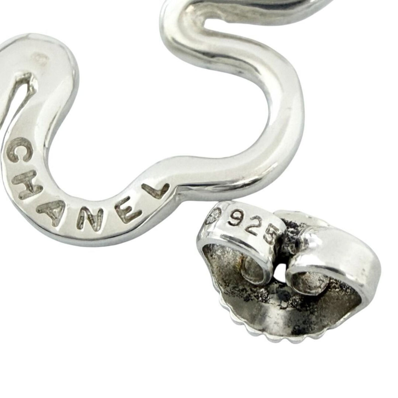 Chanel stud earrings silver 925 - 7