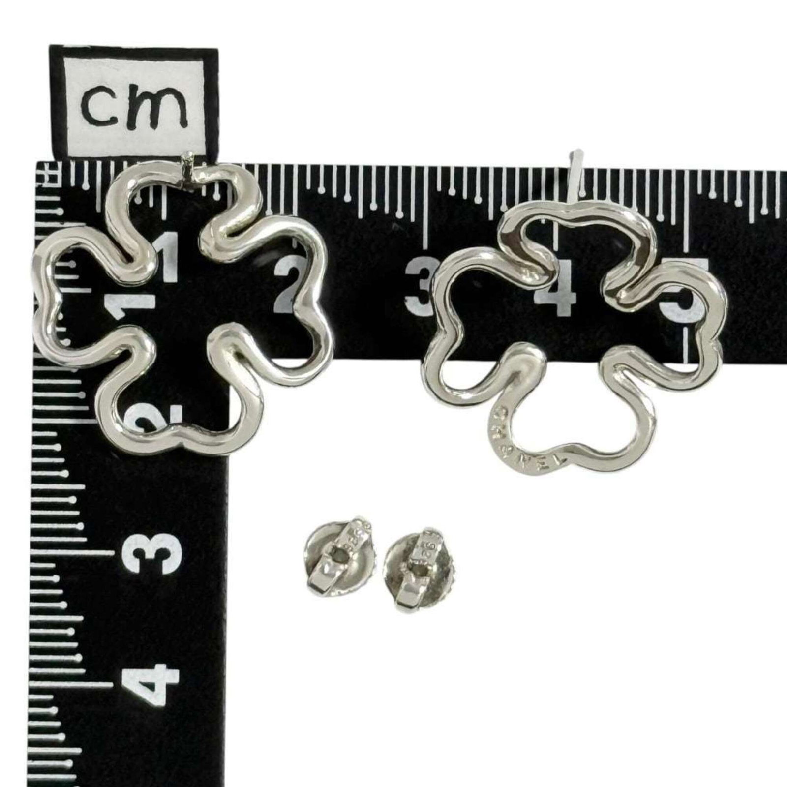 Chanel stud earrings silver 925 - 9