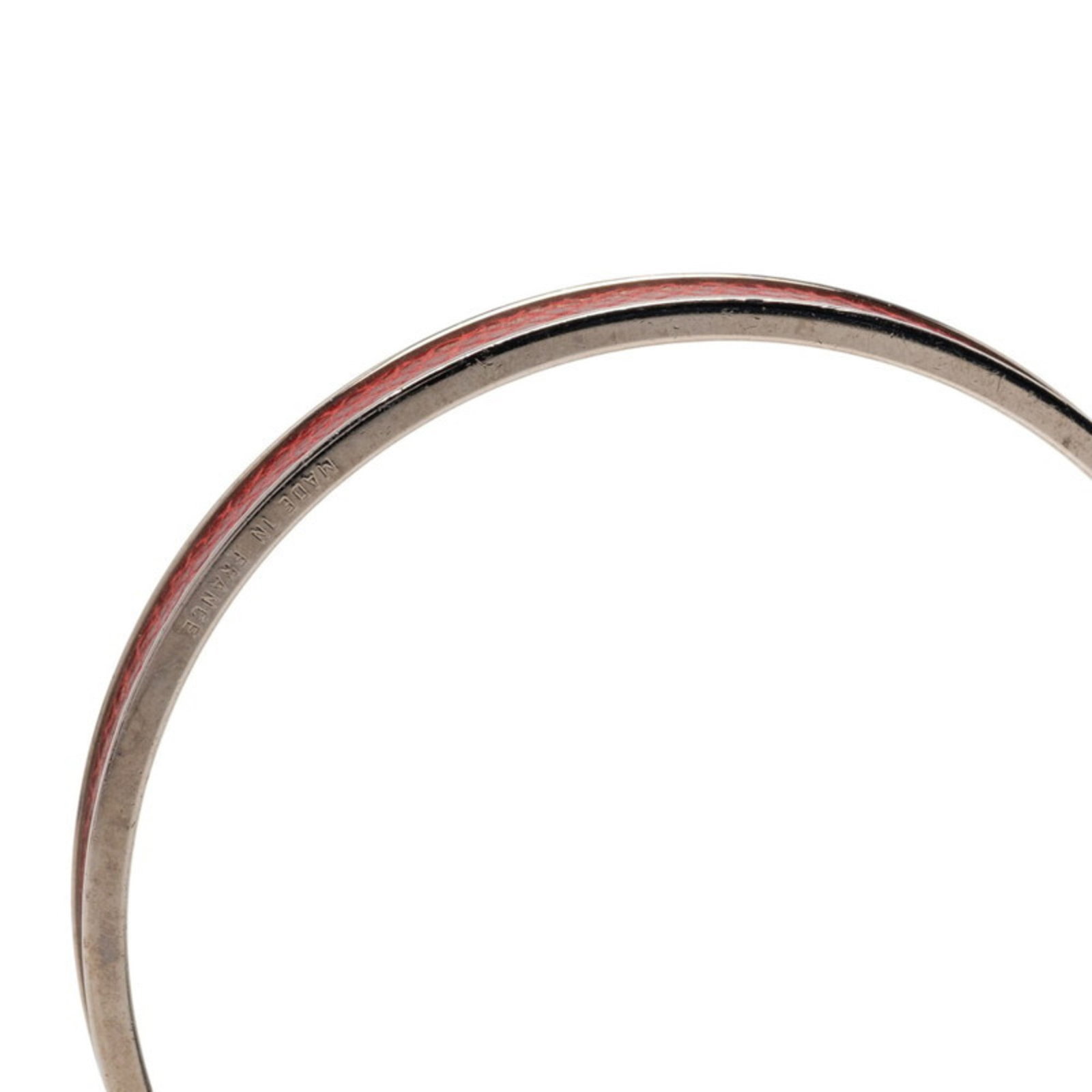 Metal leather bangle Hermes - 5