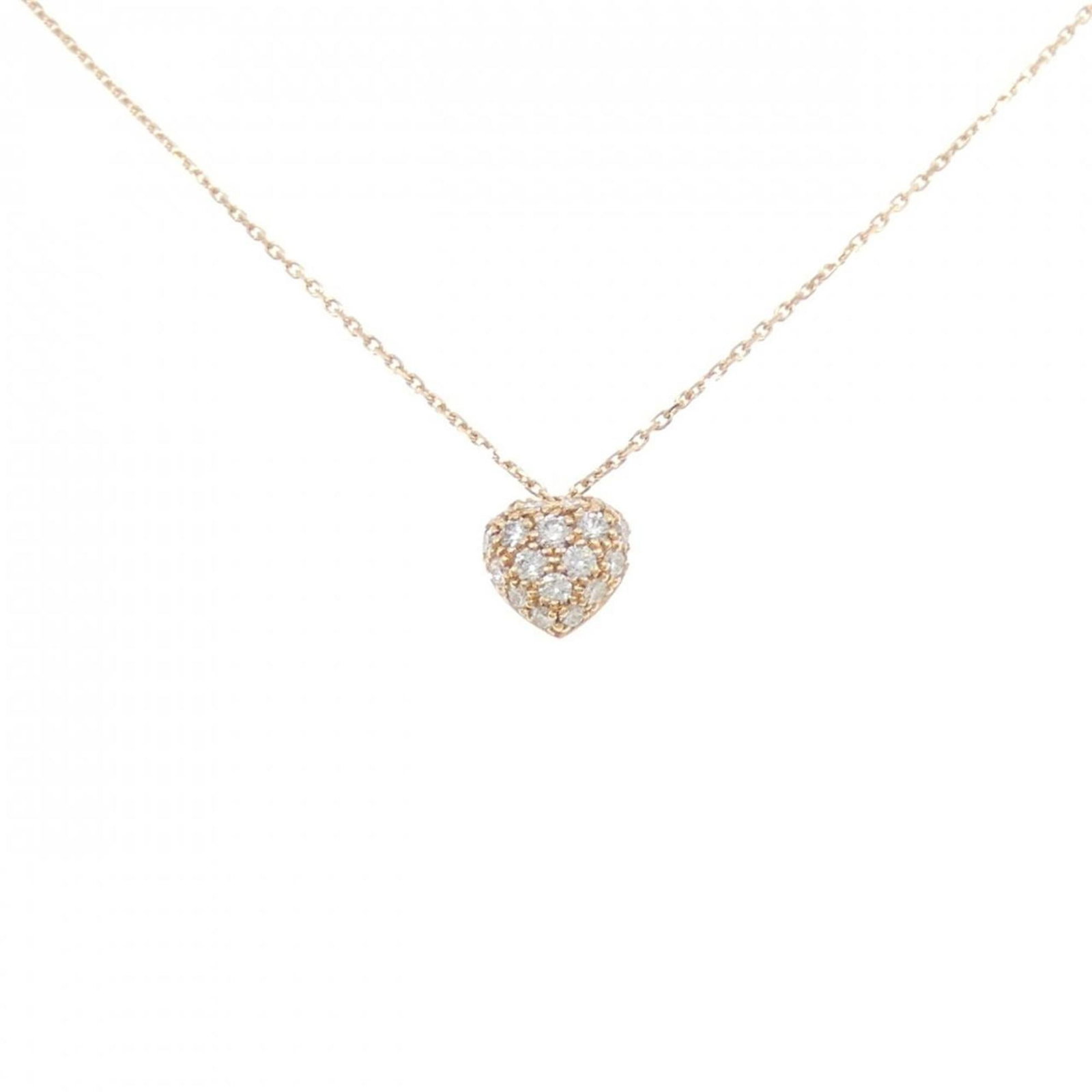 Heart Necklace By Cartier: Heart Necklace By Cartier Pink Gold (18K) Cartier Heart Necklace, featuring a beautiful pendant with a size of 8.7mm x 8.6mm, suspended from a chain that fits necks measuring 38 cm - 41 cm. This