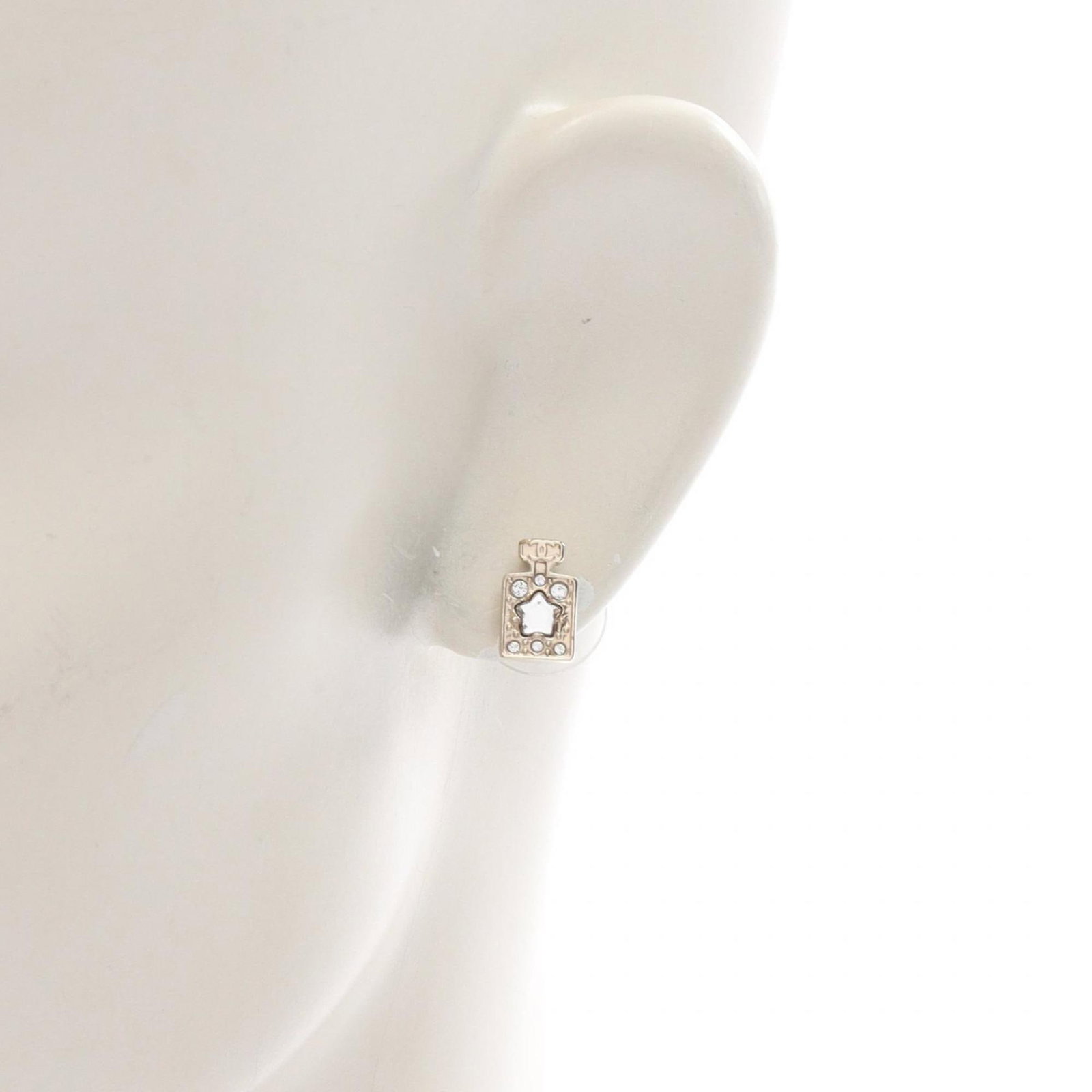 Chanel Stud Earrings Gold Plating - 4