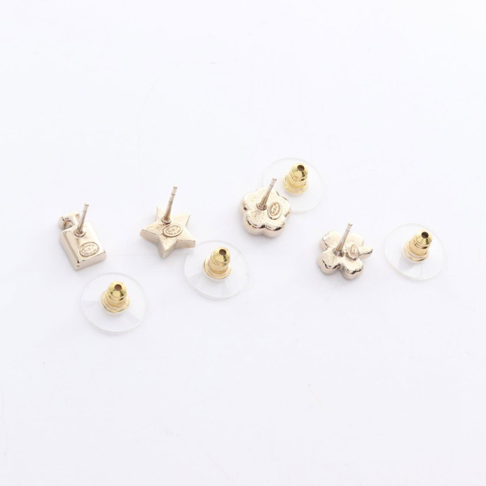 Chanel Stud Earrings Gold Plating - 5