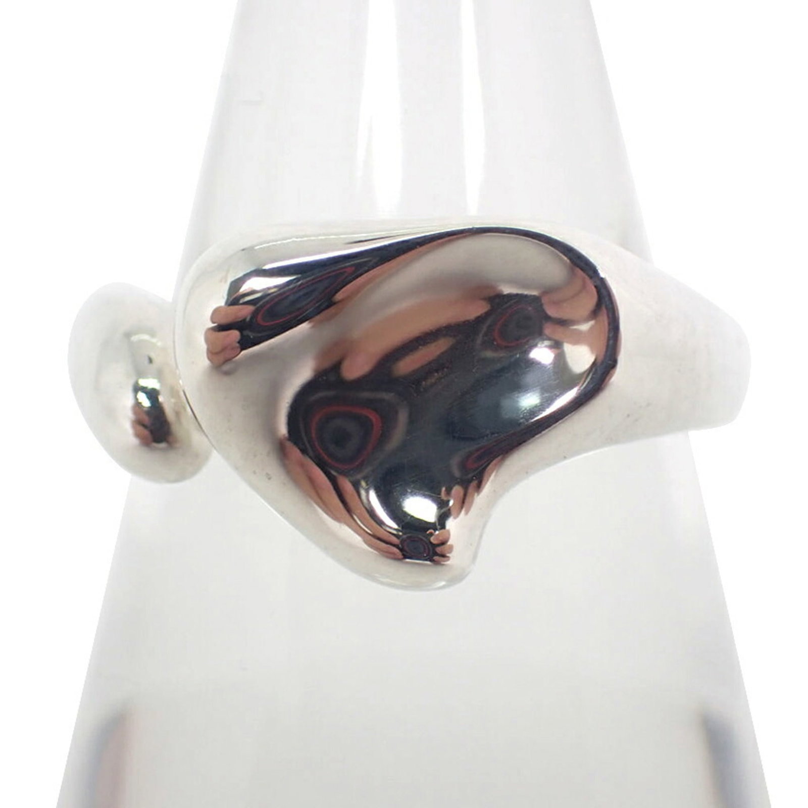 Sterling Silver Ring Tiffany Band: Sterling Silver Ring Tiffany Band Sterling silver ring from Tiffany, featuring a classic band design. The 52mm band size accommodates a US size 6.5 finger, with some minor scratches and dirt visible