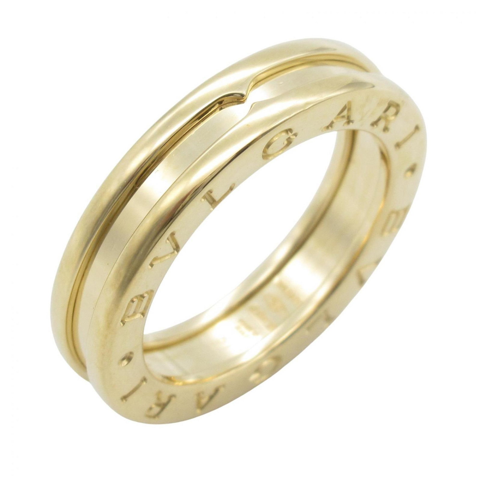 Bvlgari Band Ring Yellow Gold (18K): Bvlgari Band Ring Yellow Gold (18K) Yellow Gold (18K) Bvlgari Band Ring - A sleek and sophisticated accessory, this band ring features the iconic Bvlgari design in 18K yellow gold. With a classic