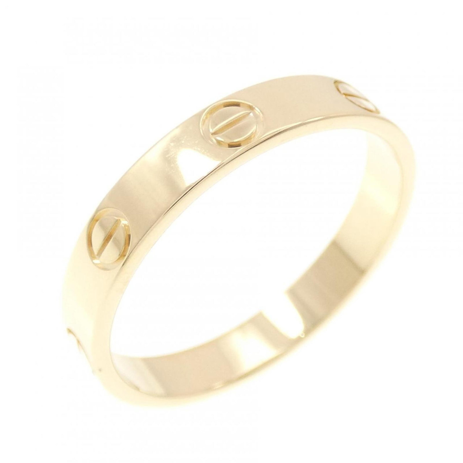 Yellow Gold Ring 18K Cartier: Yellow Gold Ring 18K Cartier Yellow Gold Ring 18K Cartier - A Like New, 59mm Yellow Gold Band Ring in Excellent Condition. This 18K yellow gold ring features a classic design and bears a signature, ma