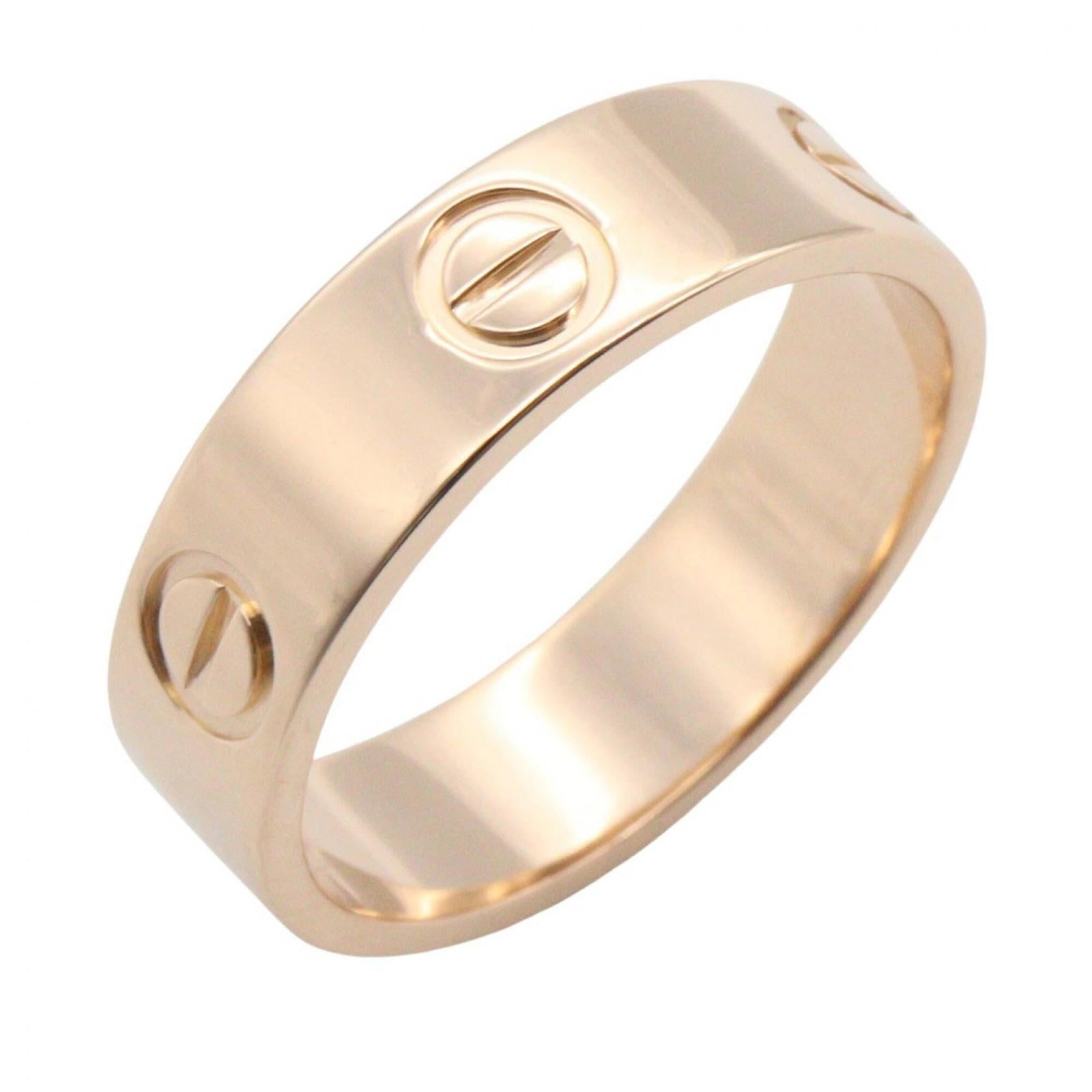 Pink gold 18k ring band from Cartier: Pink gold 18k ring band from Cartier Pink gold 18k Cartier ring band, featuring a subtle pink hue and elegant design. This used band showcases some minor signs of wear, including faint scratches and