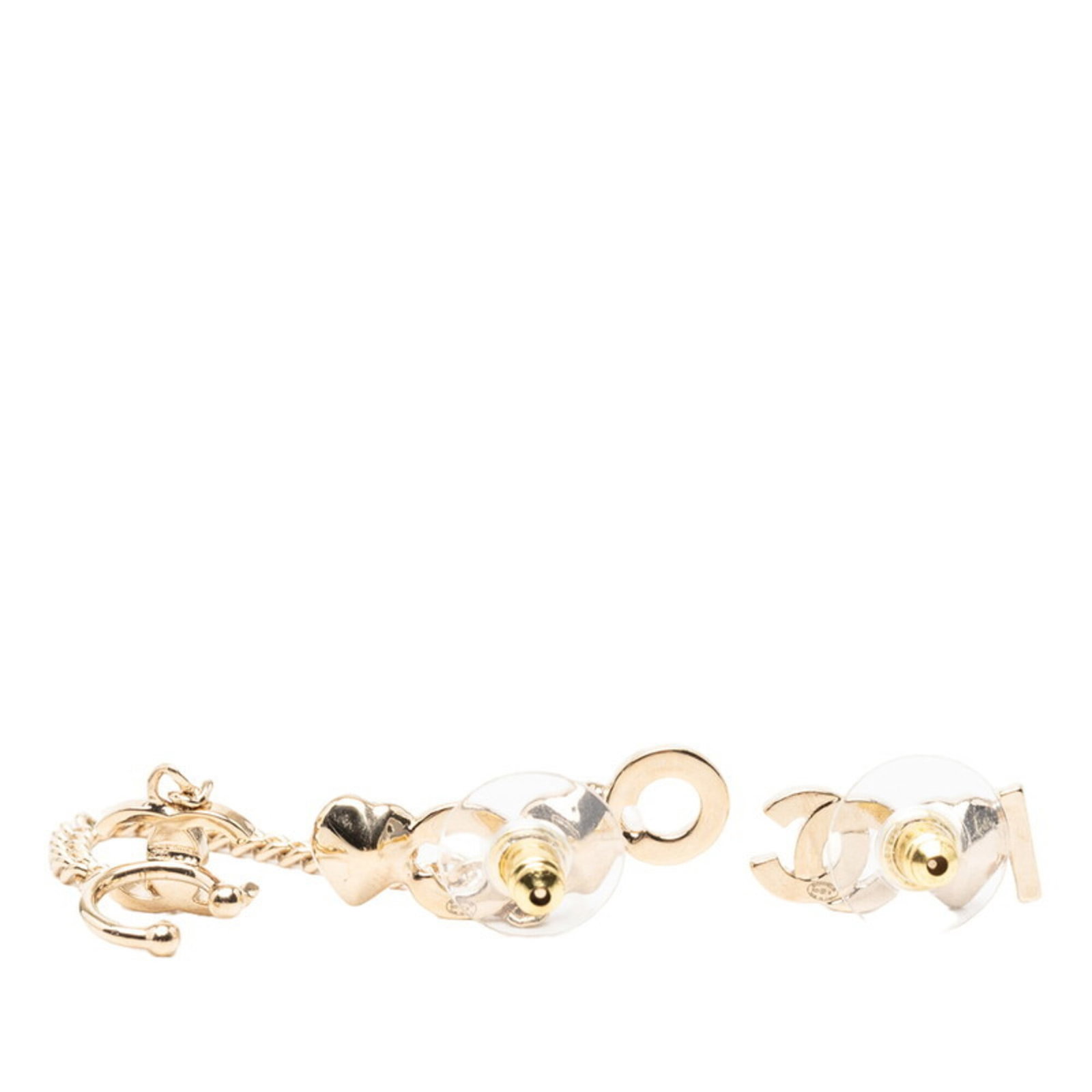 Chanel Stud Earrings Gold Plating - 2