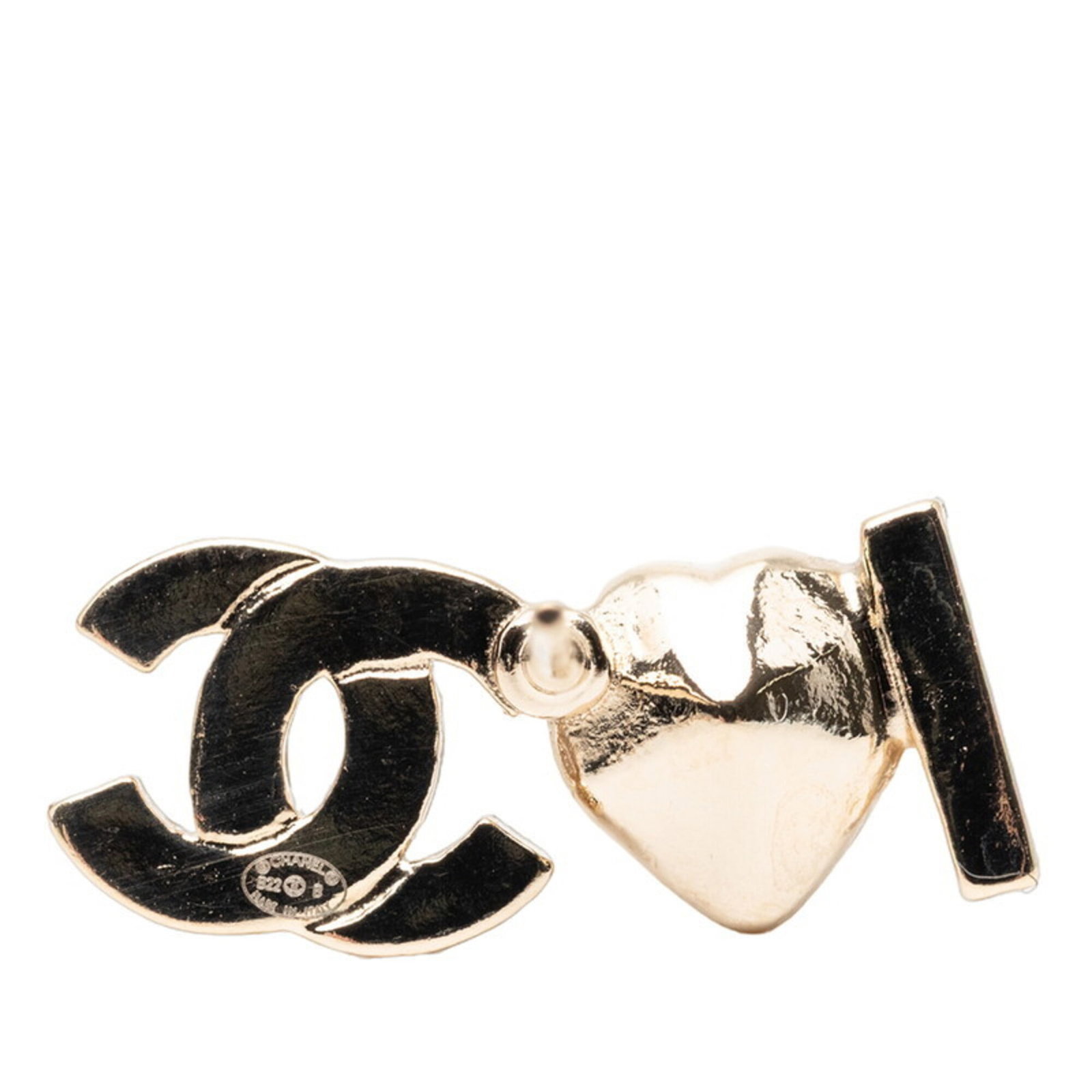 Chanel Stud Earrings Gold Plating - 3
