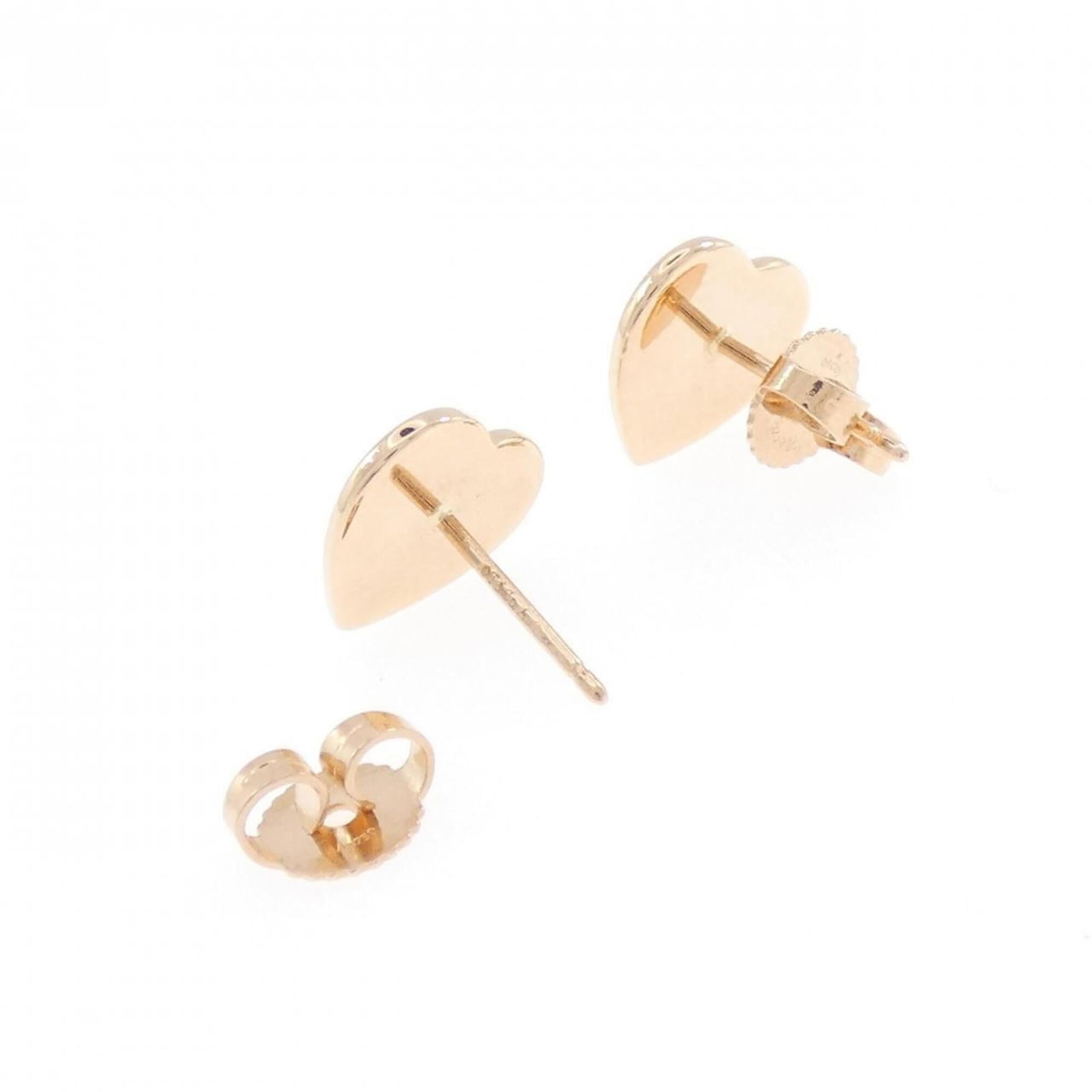 Gold Pink Tiffany Stud Earrings - 3