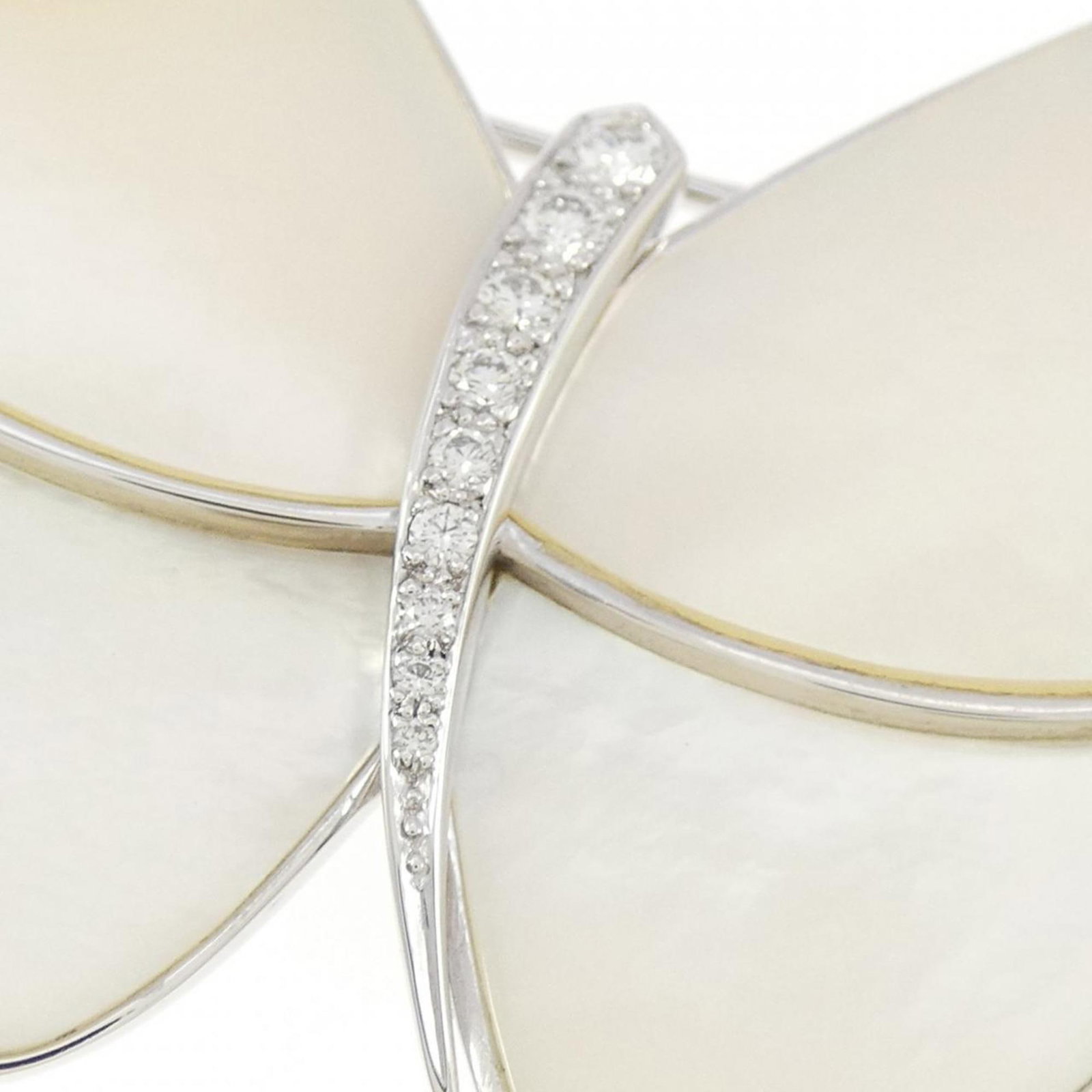 Gold Brooch White Van Cleef Arpels - 2