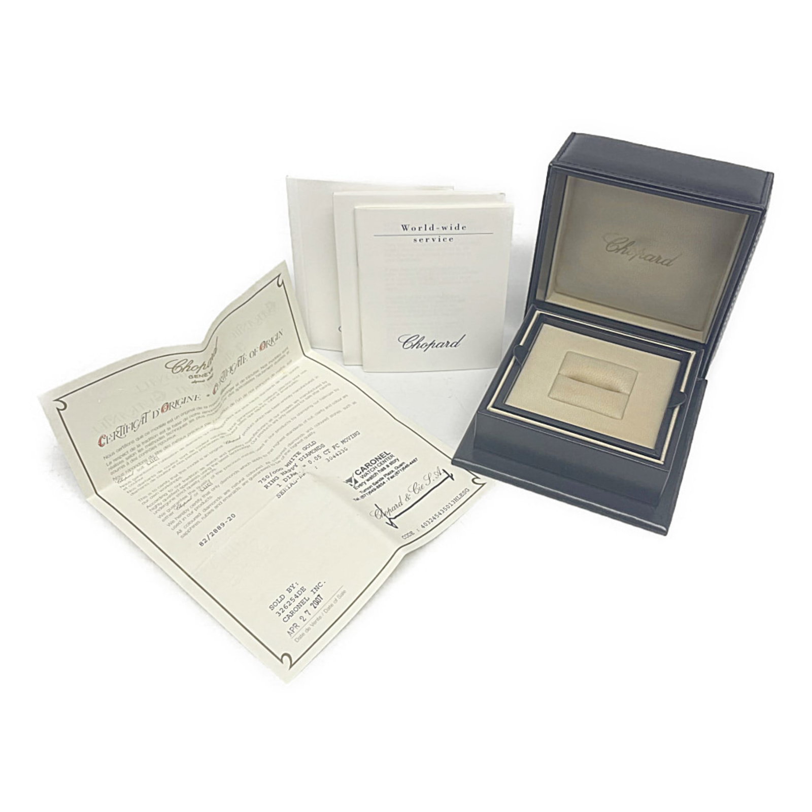Chopard 18k White Gold Band Ring - 10