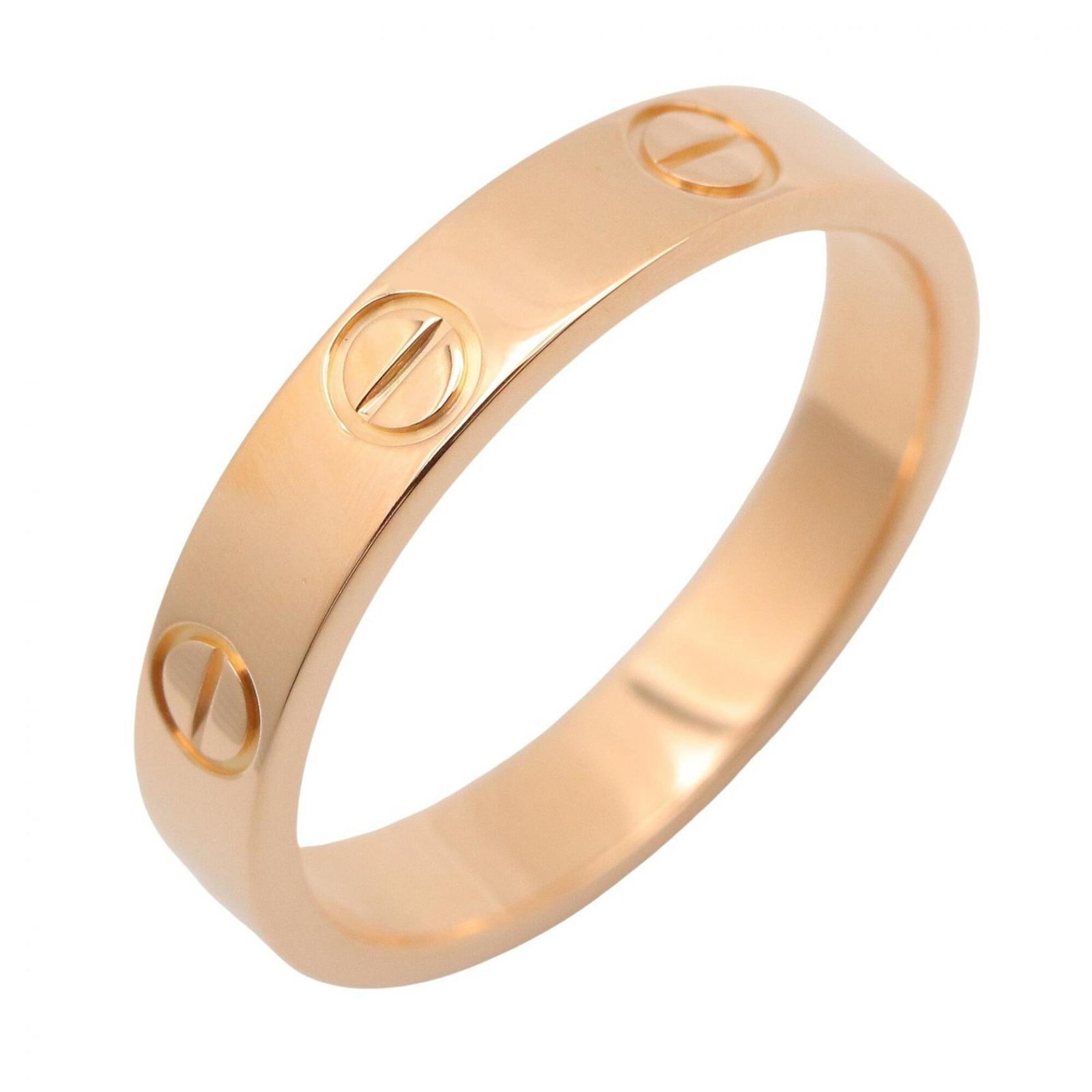 Pink gold 18k ring band from Cartier: Pink gold 18k ring band from Cartier Pink gold 18k ring band from Cartier, featuring a beautiful pink hue in an 18k setting. This used item shows hardly any signs of wear and is presented as like