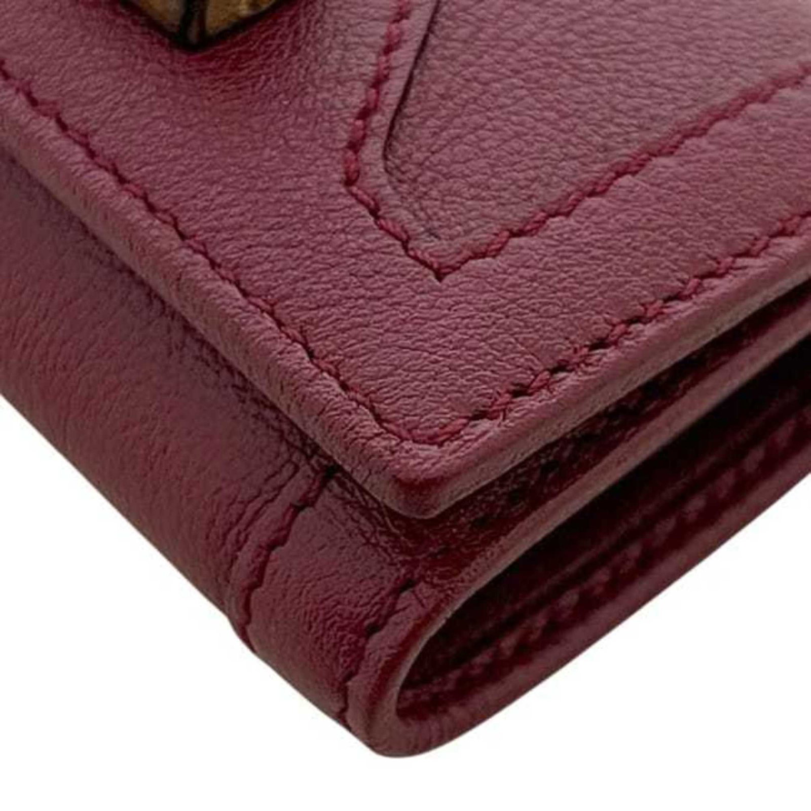 Bamboo leather keycase Gucci - 7