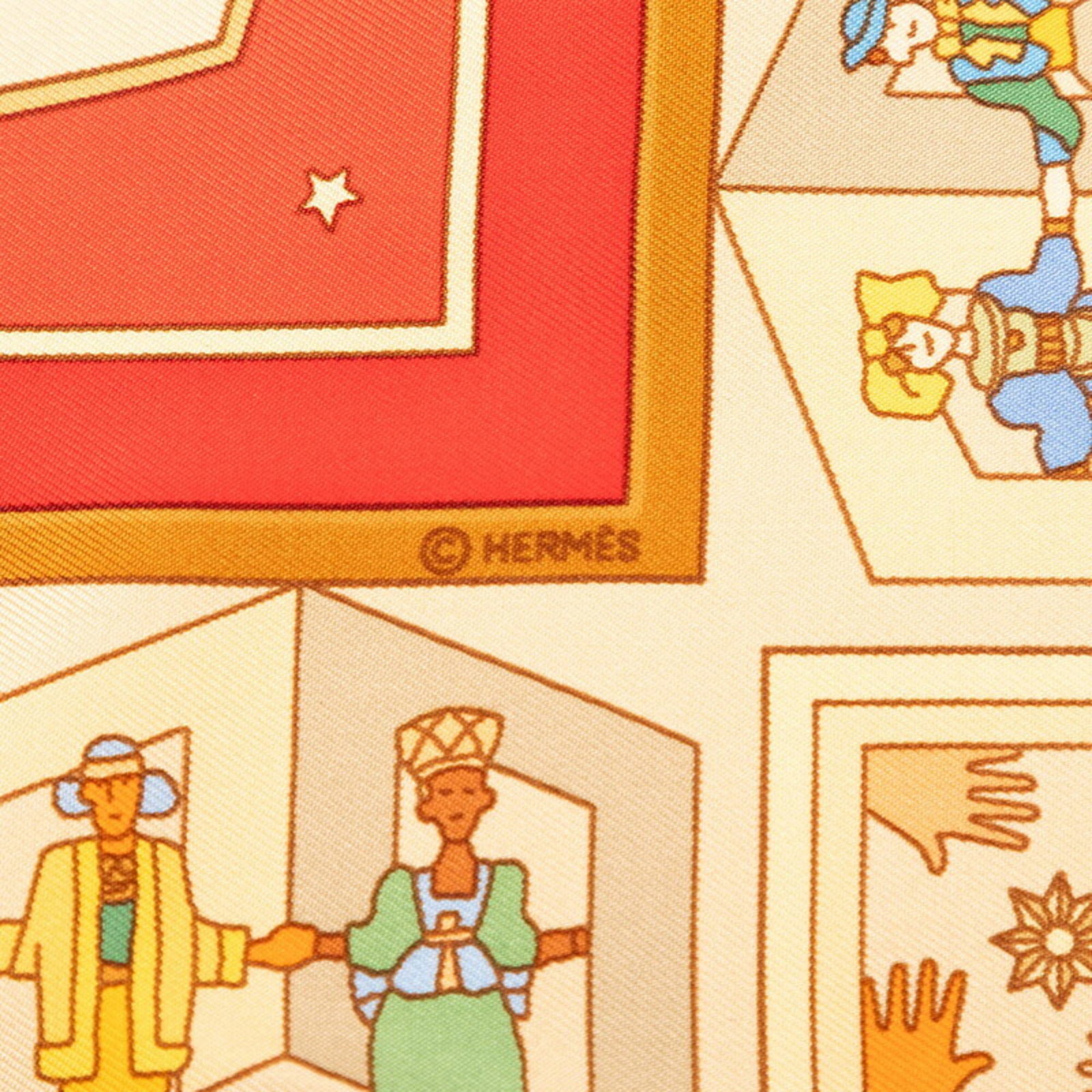 Silk Hermes Scarf - 5