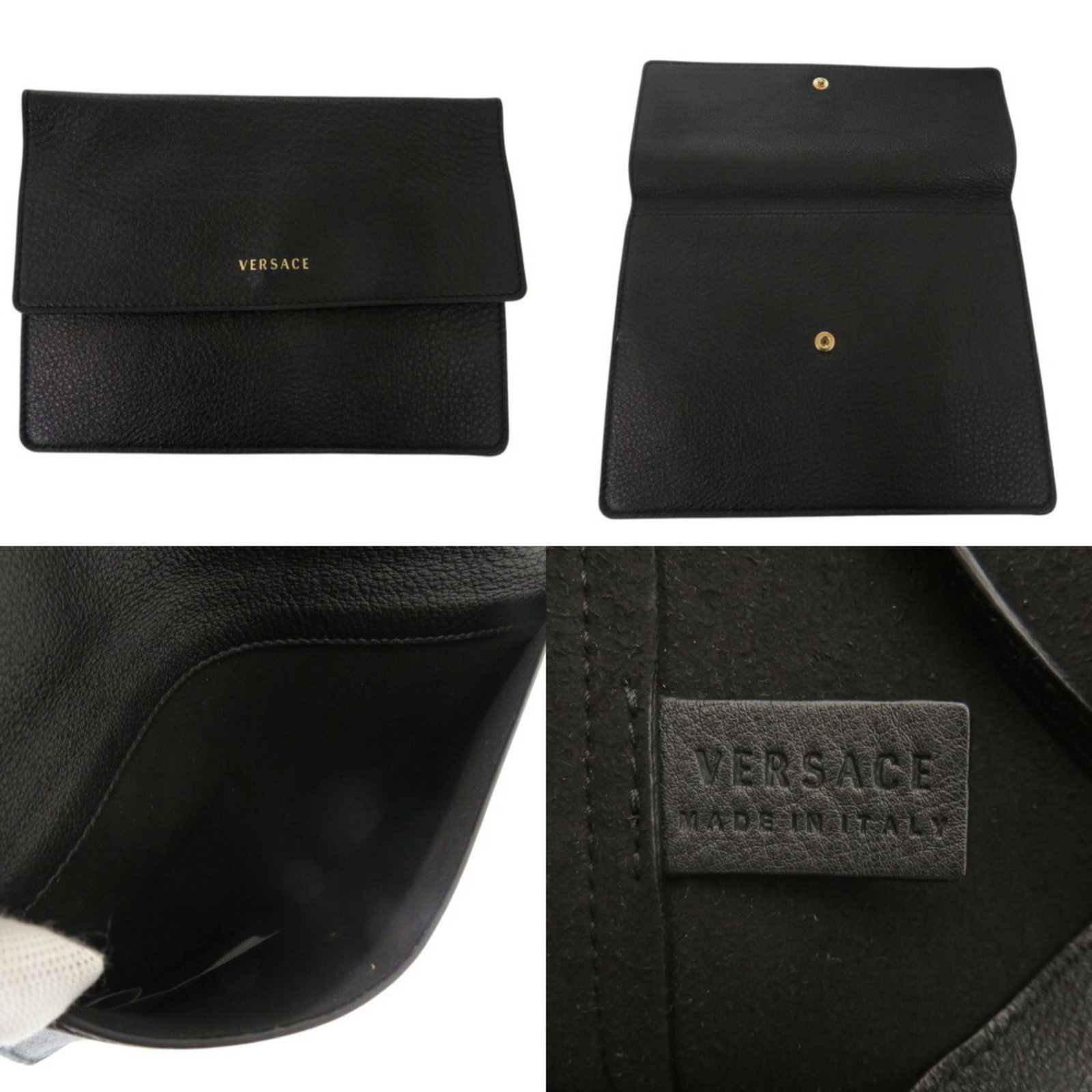Tote bag leather Versace - 8