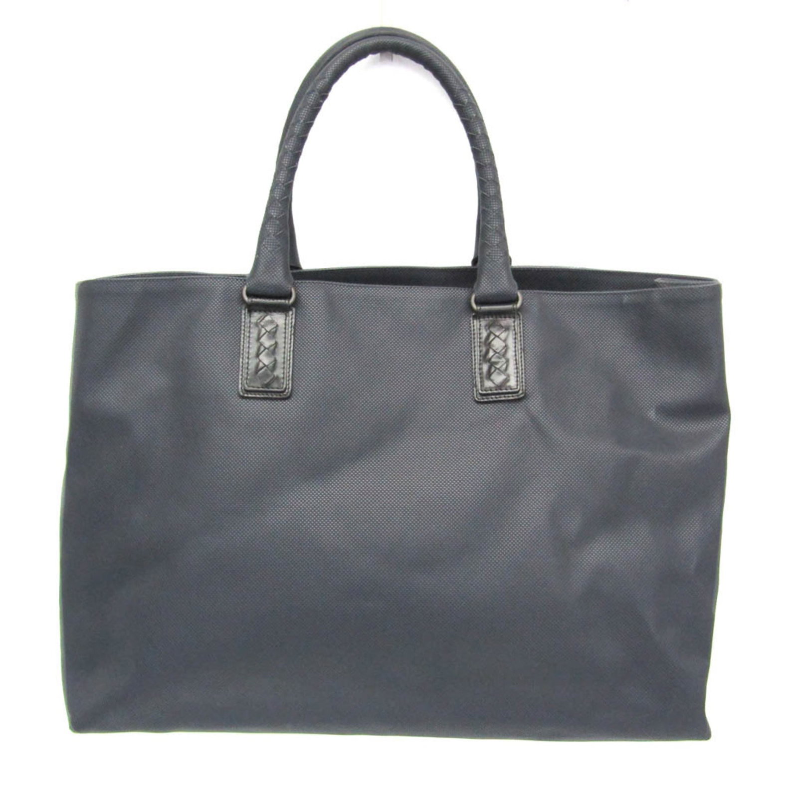 PVC LEATHER BAG TOTE BOTtega VENETA: PVC LEATHER BAG TOTE BOTtega VENETA Black, Navy Bottega Veneta PVC Leather Tote Bag with Open Closure and Zipper Pocket. This versatile tote features a unique blend of PVC and leather materials,