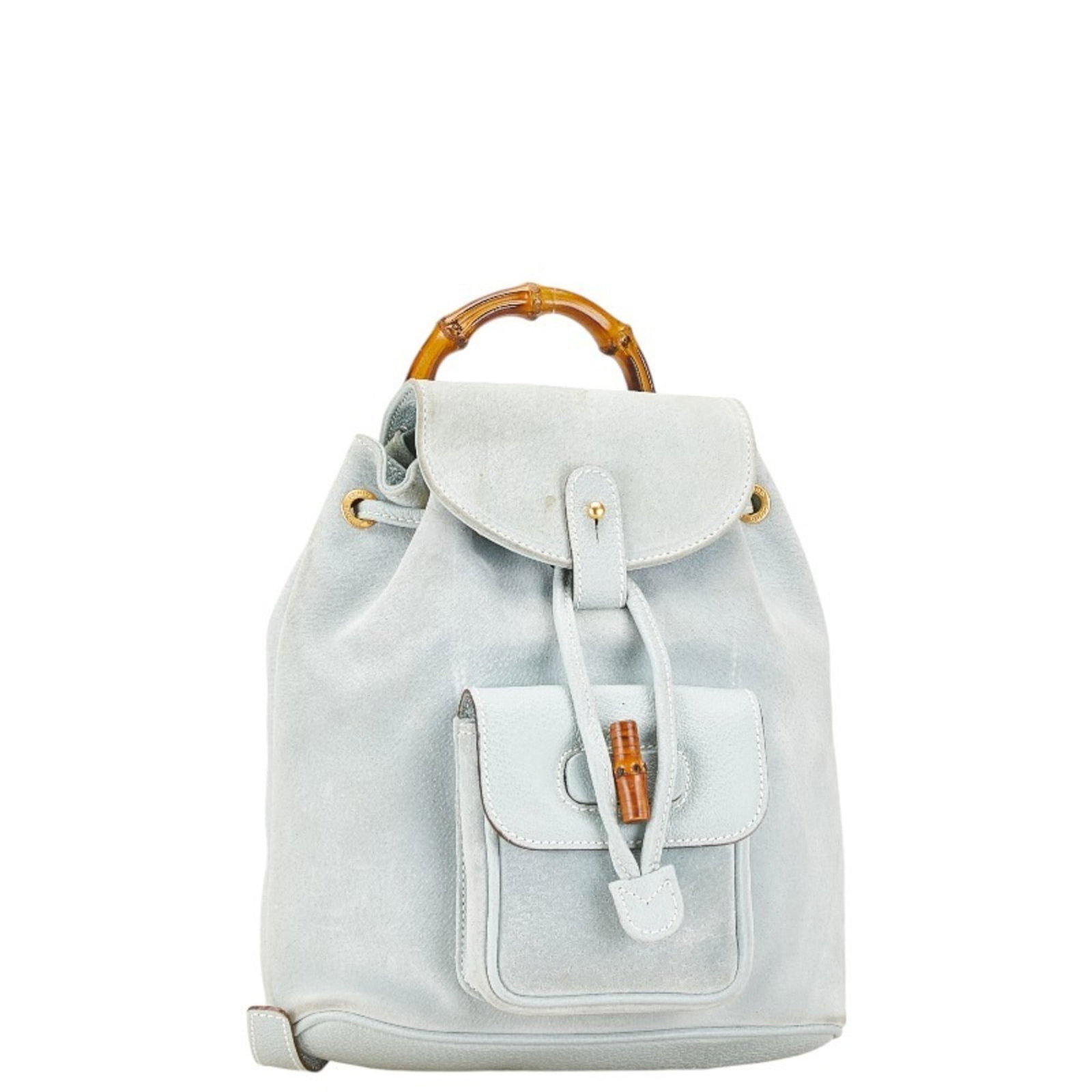 Suede Leather Gucci Backpack - 2
