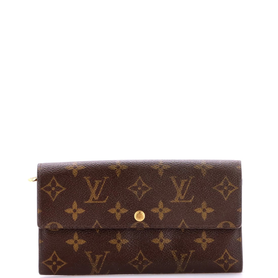 Vintage Sarah Louis Vuitton Monogram Wallet Canvas: Vintage Sarah Louis Vuitton Monogram Wallet Canvas Vintage Louis Vuitton Monogram Canvas Wallet. This brown leather wallet, adorned with iconic monogram canvas, boasts a classic design and timeless st