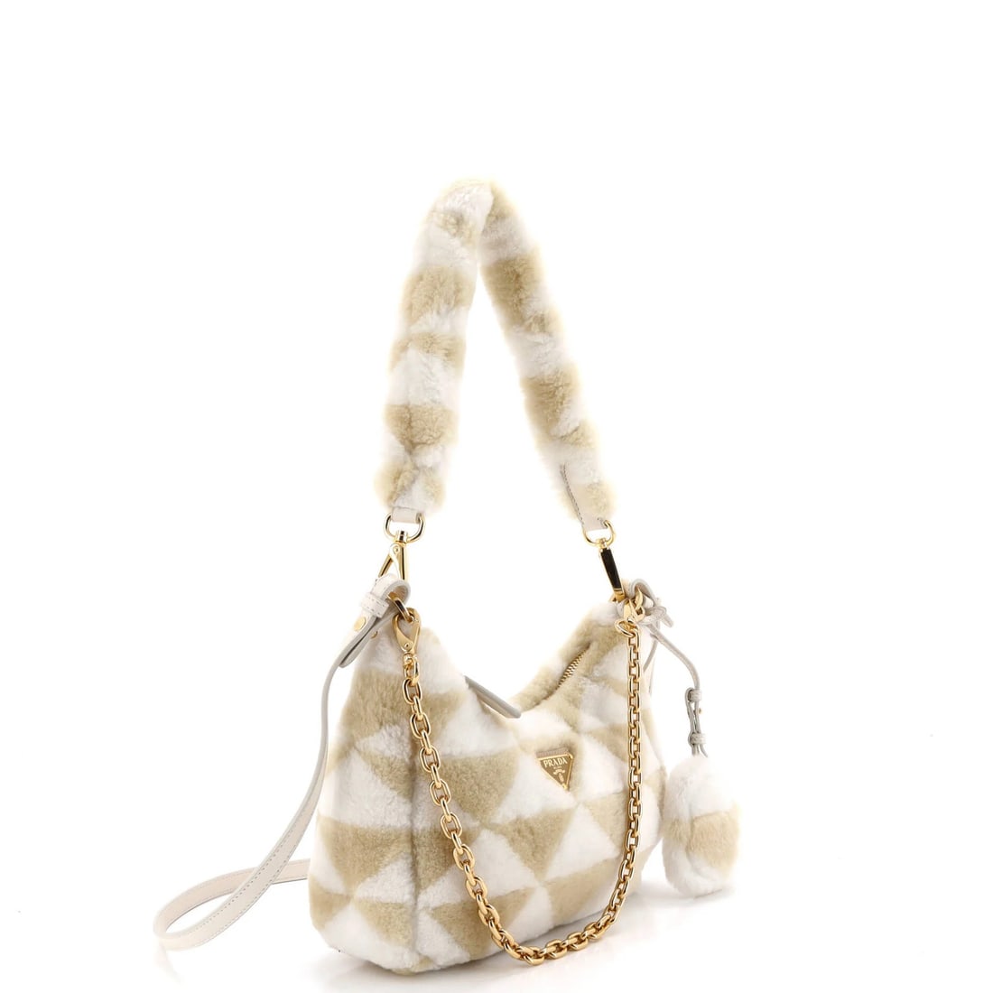 Prada Re-Edition Shoulder Bag Shearling Mini - 2