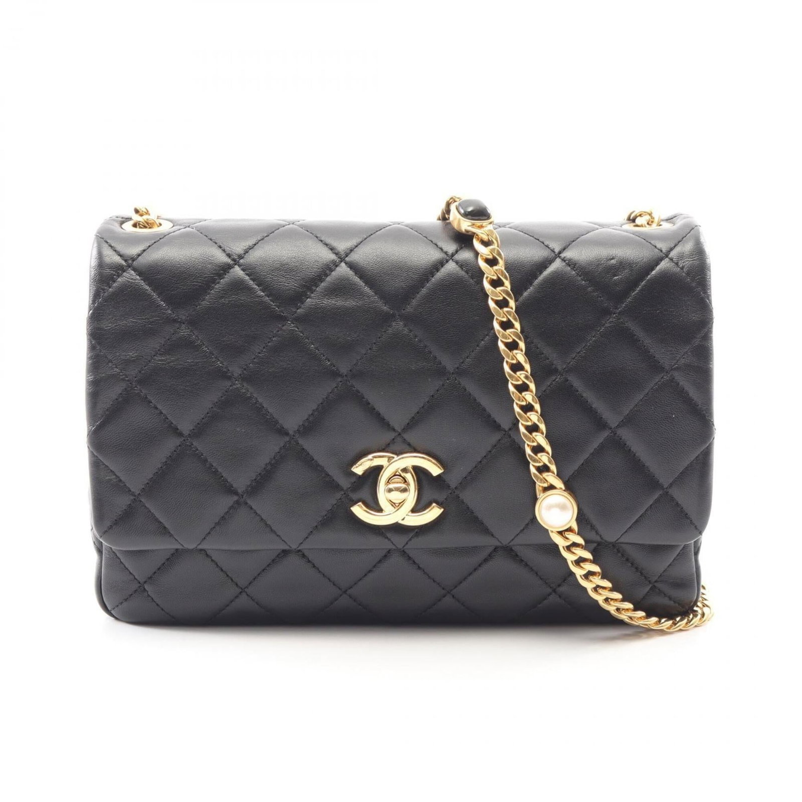 Handbag Leather Shoulder Bag Chanel: Handbag Leather Shoulder Bag Chanel This luxurious Chanel leather shoulder bag features classic design elements, including lambskin material and gold hardware. Its timeless black color and sleek shape