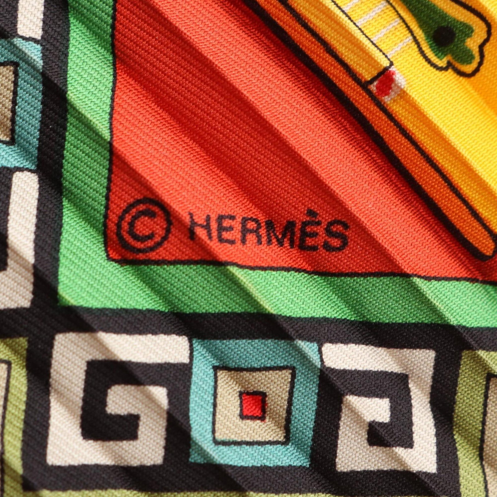 Silk Hermes Scarf - 2