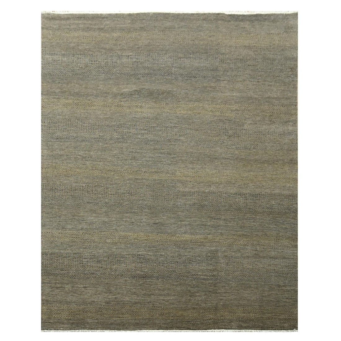 Honey Brown Modern Hand Knotted Wool Silk 7'10"x10' Design: Honey Brown Modern Hand Knotted Wool Silk 7'10"x10' Design Hand-knotted wool and silk in a rich, honey brown color, this modern rug boasts a rectangular field design with no border. Made from high-qua
