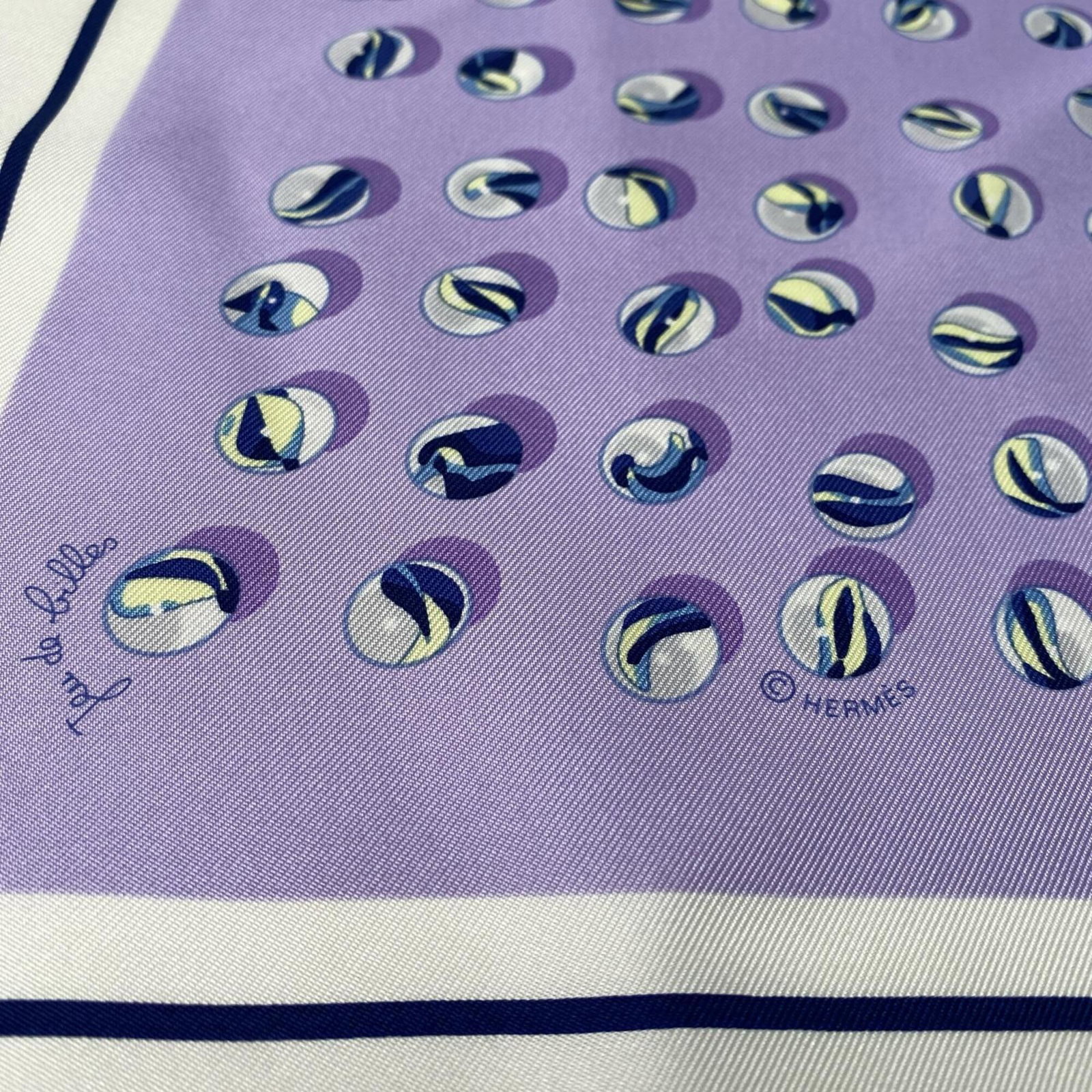 Silk Hermes Scarf - 4