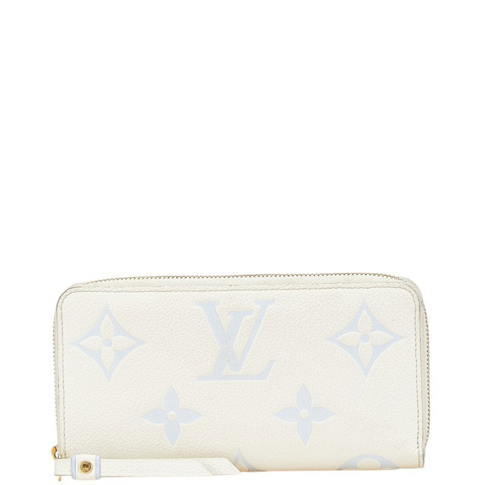Long Wallet Leather Bi Fold Louis Vuitton: Long Wallet Leather Bi Fold Louis Vuitton Blue and White Louis Vuitton Long Wallet with Traces of Usage. This long wallet features bi-fold design made from high-quality leather, measuring 10.5cm x 19.