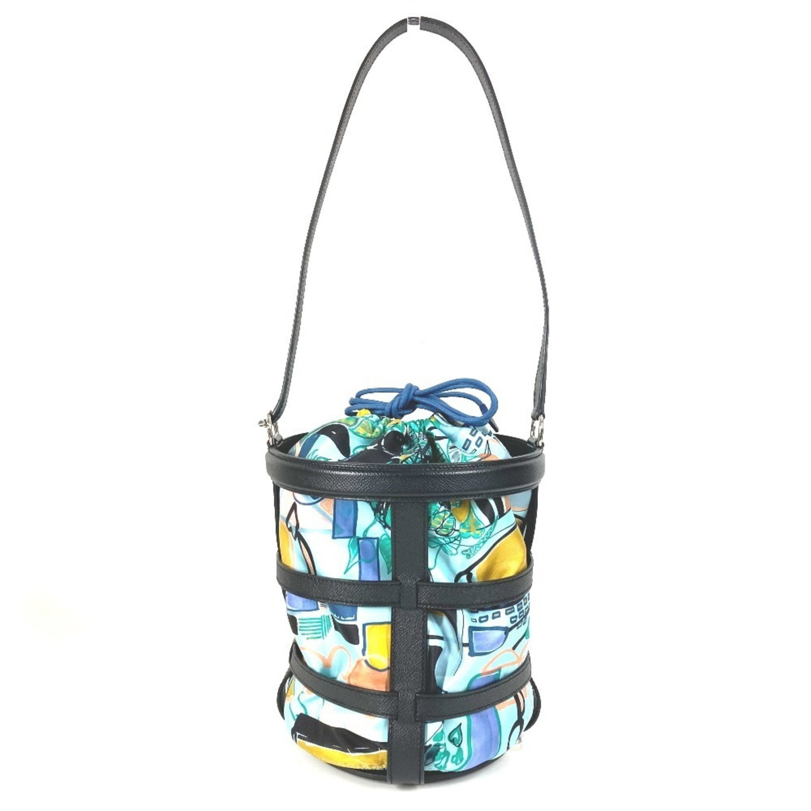 Hermes Silk Leather Bag - 2
