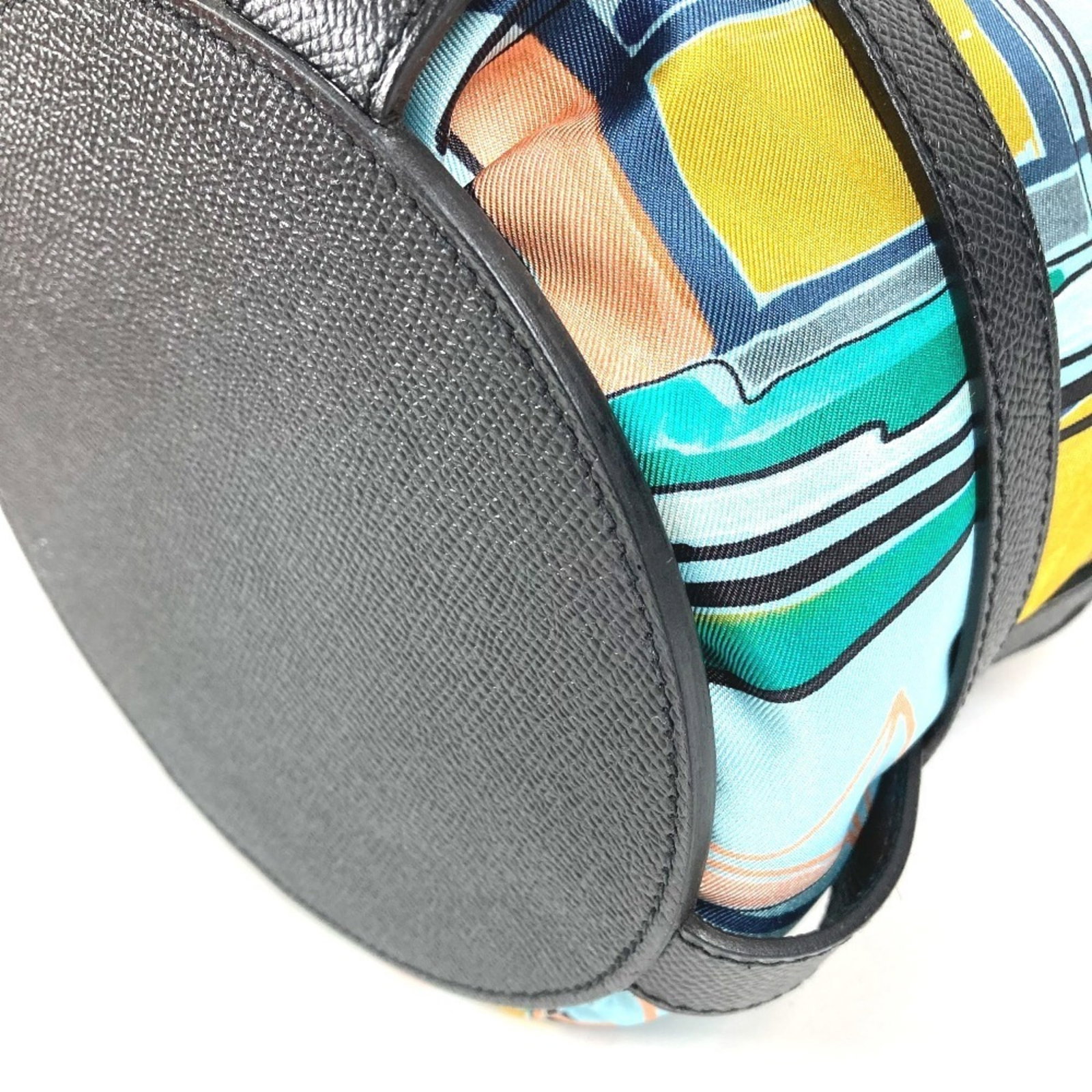 Hermes Silk Leather Bag - 6