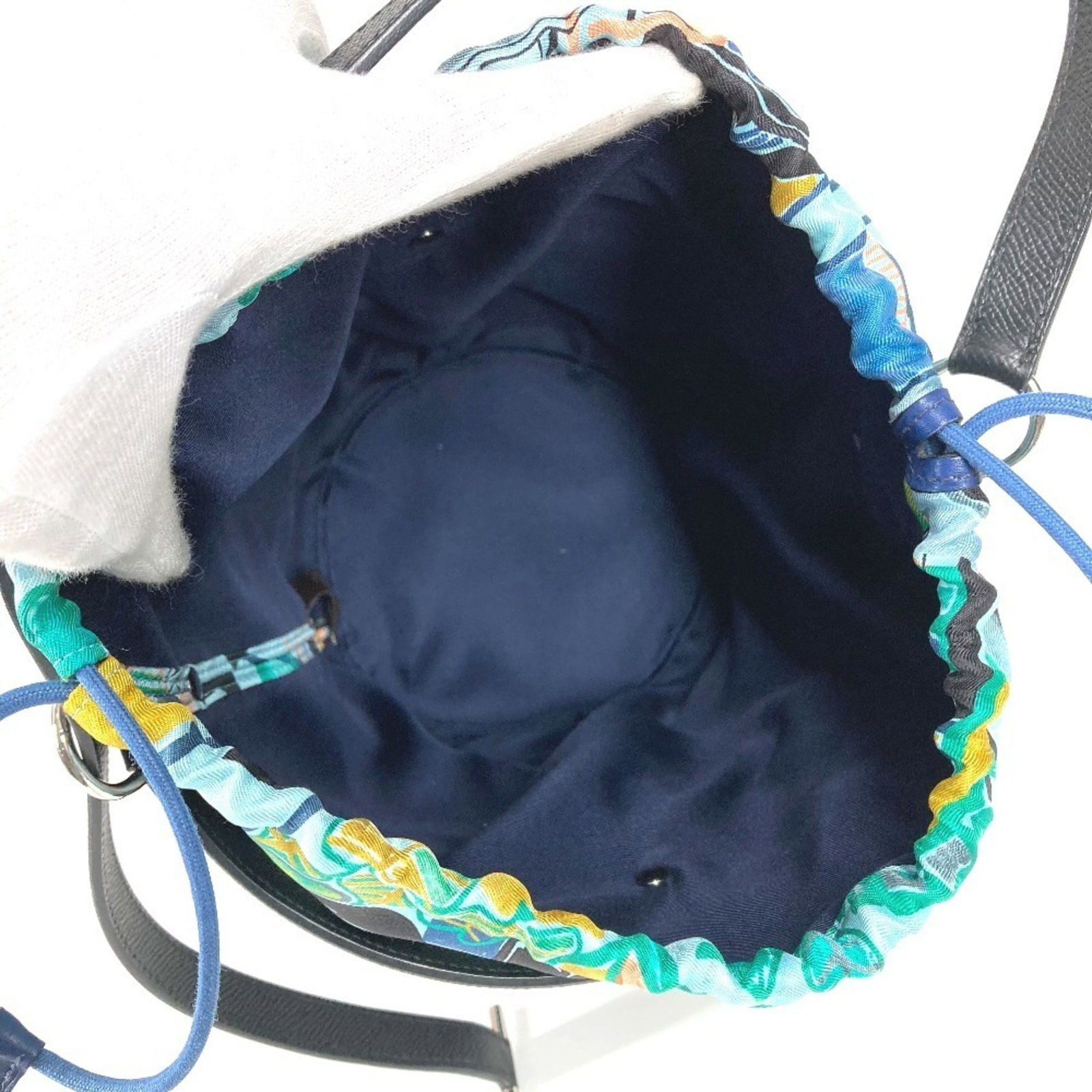 Hermes Silk Leather Bag - 9