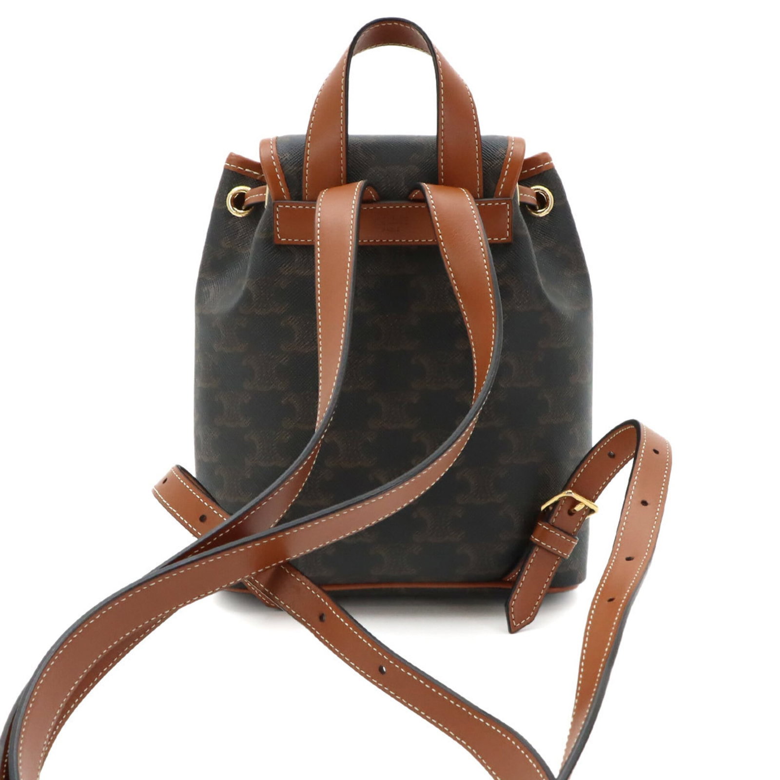 Canvas Leather Backpack Celine - 3