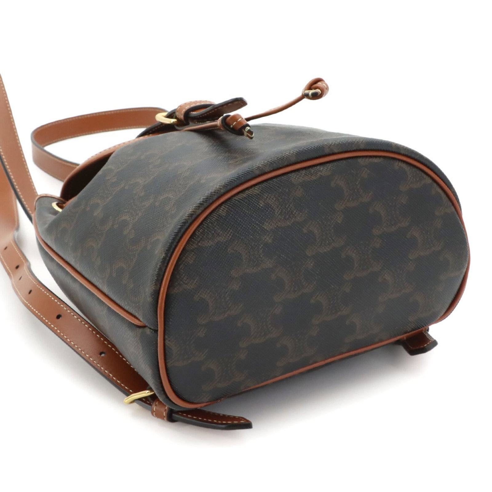Canvas Leather Backpack Celine - 5
