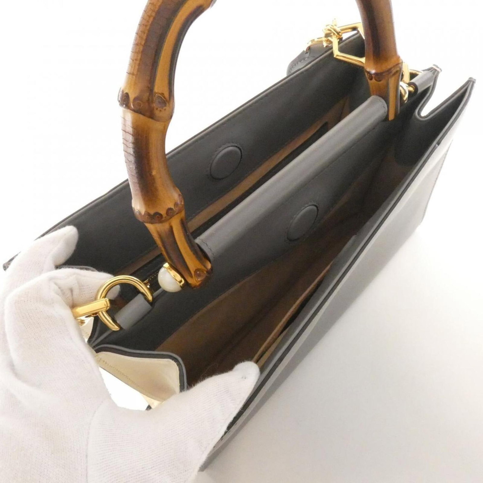 Handbag Leather Gucci - 6