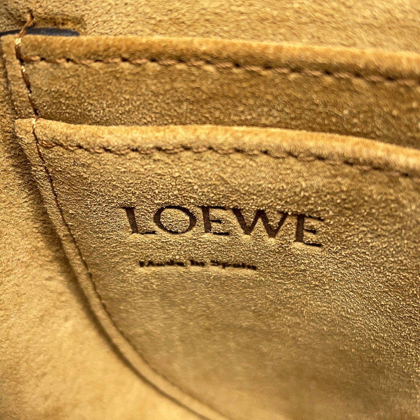 Loewe Handbag Shoulder Bag Leather Canvas - 14