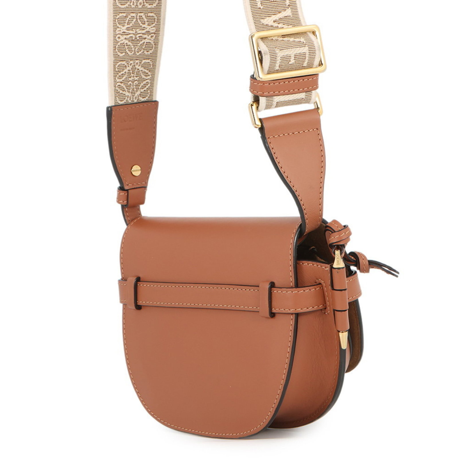 Loewe Handbag Shoulder Bag Leather Canvas - 2