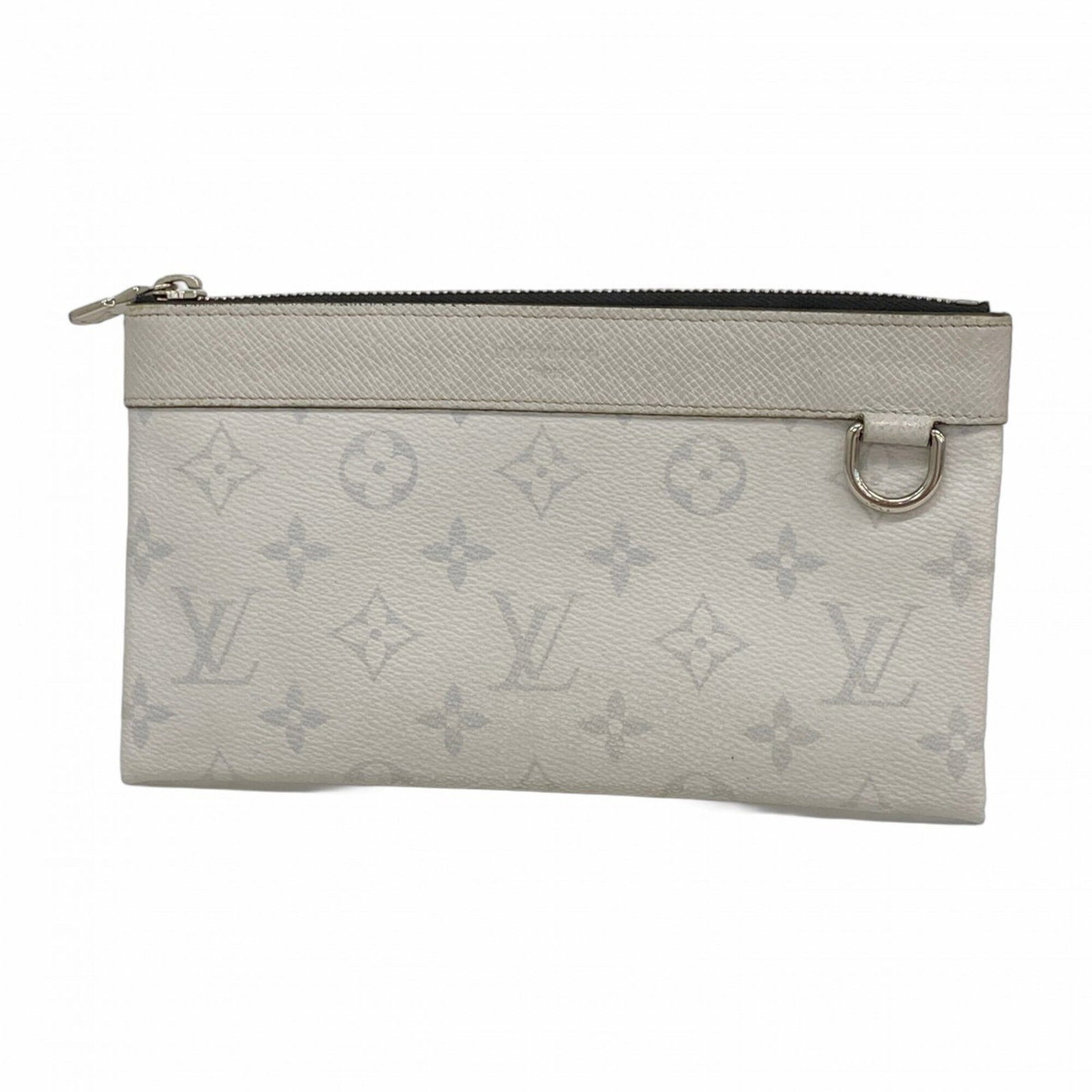 Long Wallet Bi Fold Louis Vuitton: Long Wallet Bi Fold Louis Vuitton A Louis Vuitton long wallet in white, featuring the classic bi-fold design, measures 11.5cm x 20.5cm x 1.5cm and showcases a worn exterior with traces of usage and mi