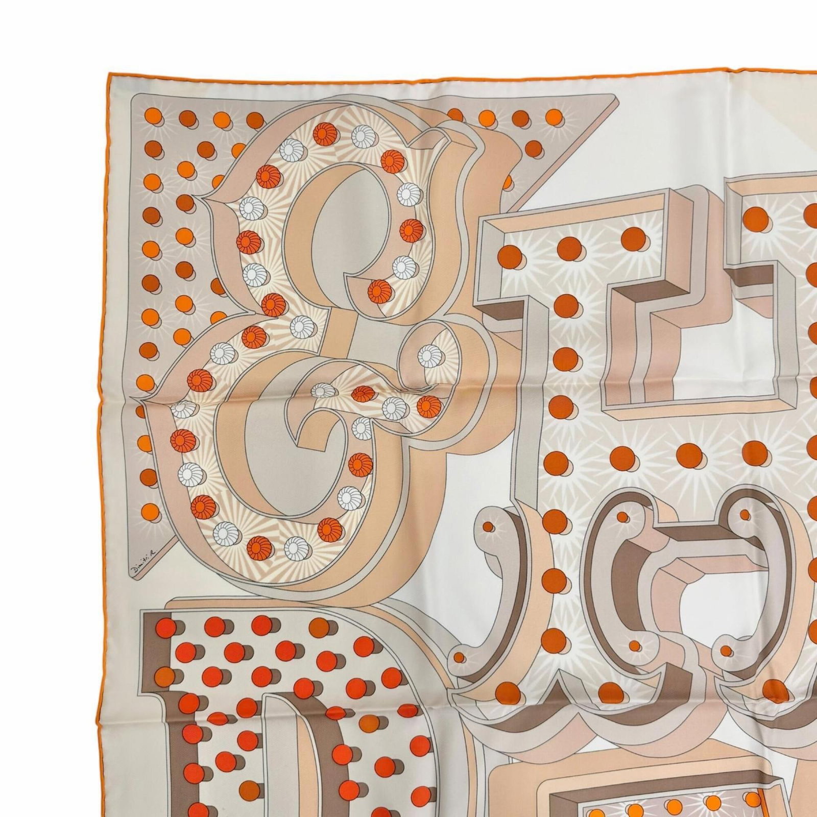Silk Hermes Scarf - 3