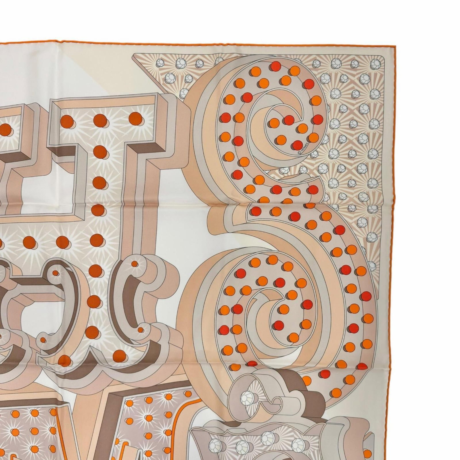 Silk Hermes Scarf - 4