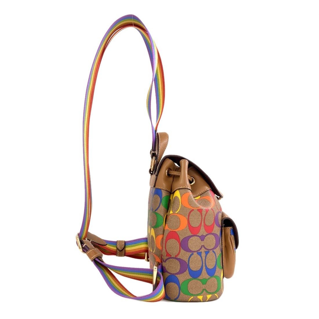 C4097 Daypack Pvc Rainbow Backpack - 3