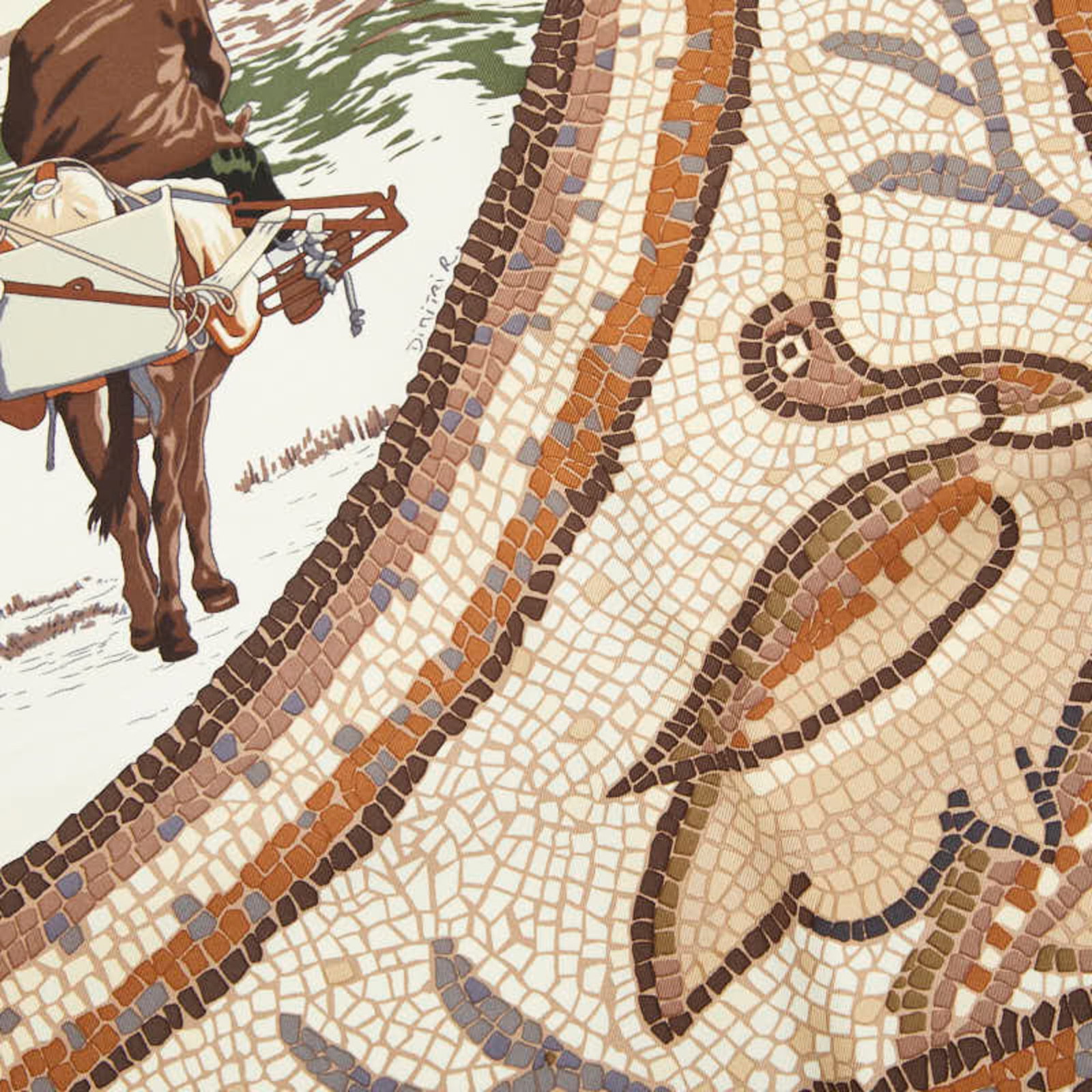 Silk Hermes Scarf - 6