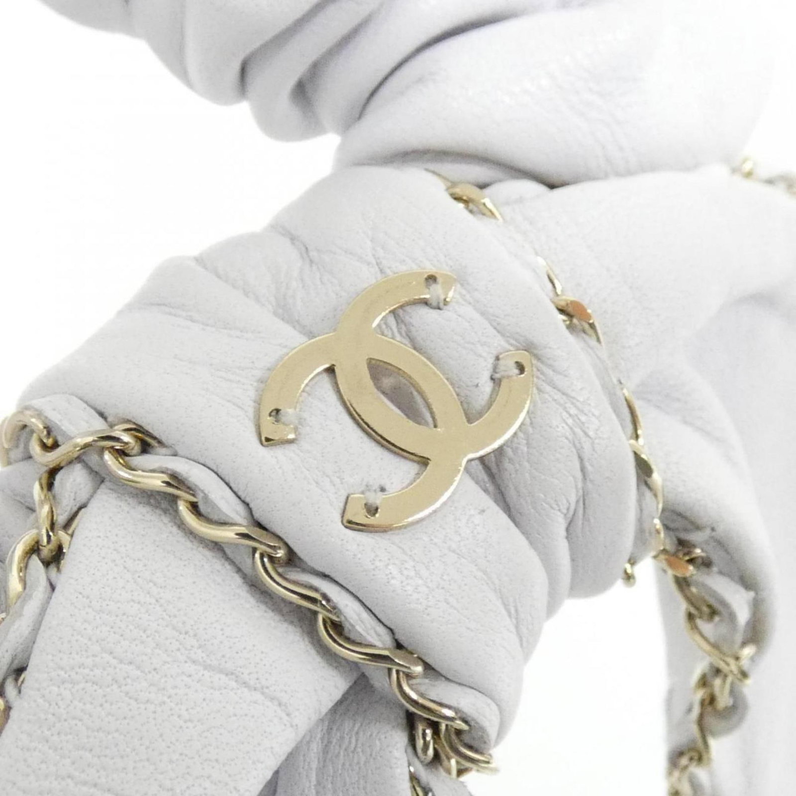 Chanel leather scrunchie - 3