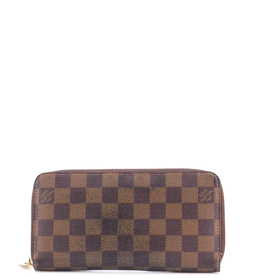 Damier XL Zippy Wallet Louis Vuitton: Damier XL Zippy Wallet Louis Vuitton Damier XL Zippy Wallet Louis Vuitton - A classic Damier pattern in brown canvas coated exterior, paired with rich leather interior and gold hardware. This large