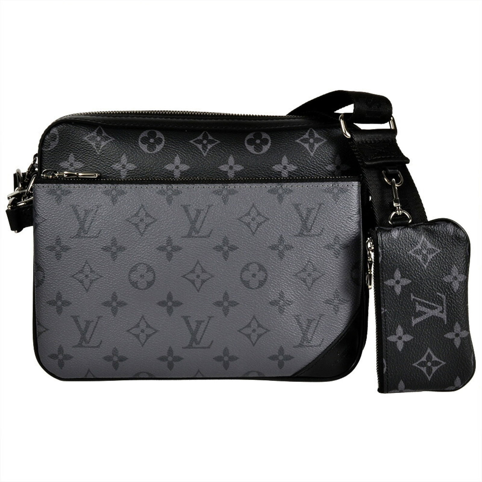 Shoulder bag monogram Louis Vuitton eclipse - 2