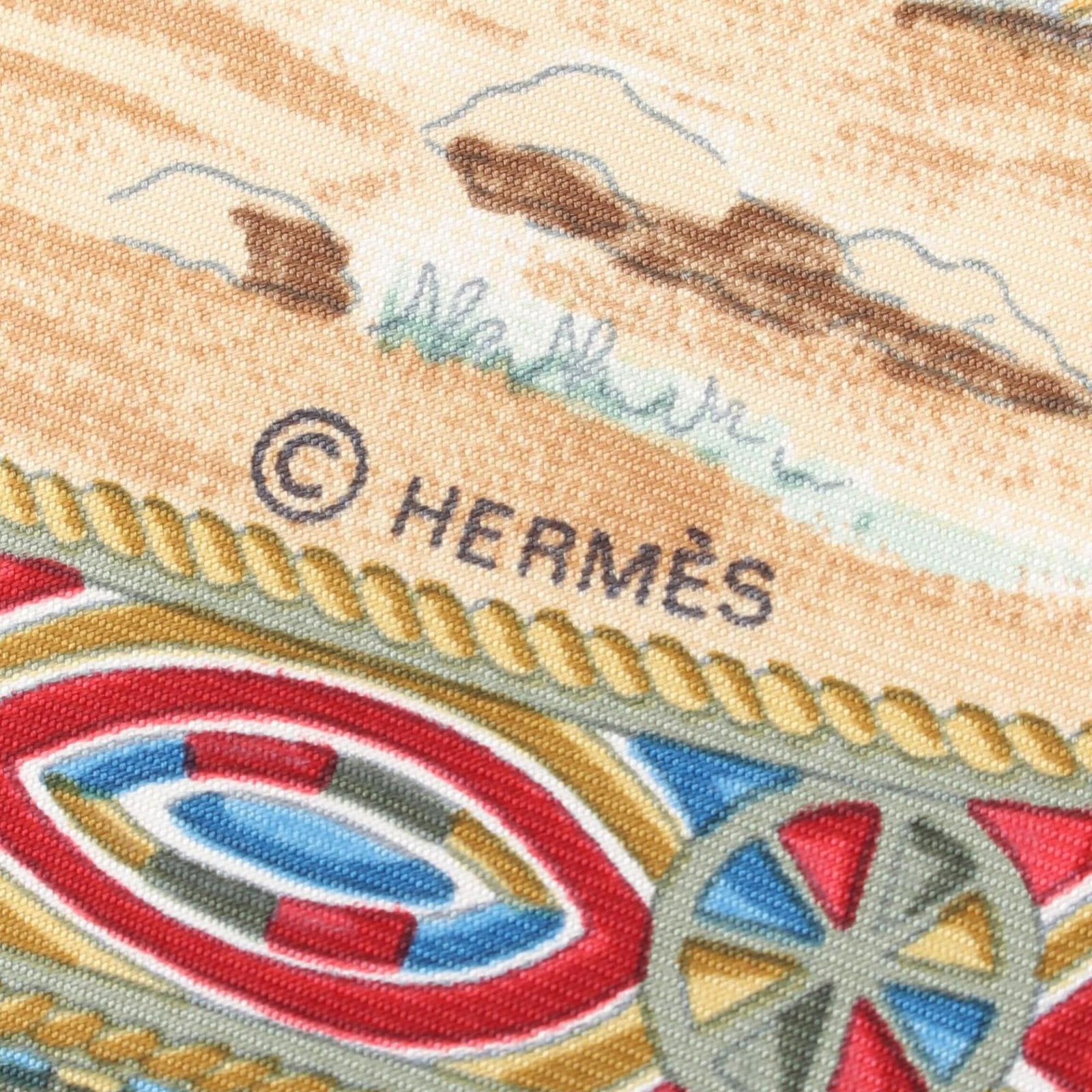 Silk Hermes Scarf - 2