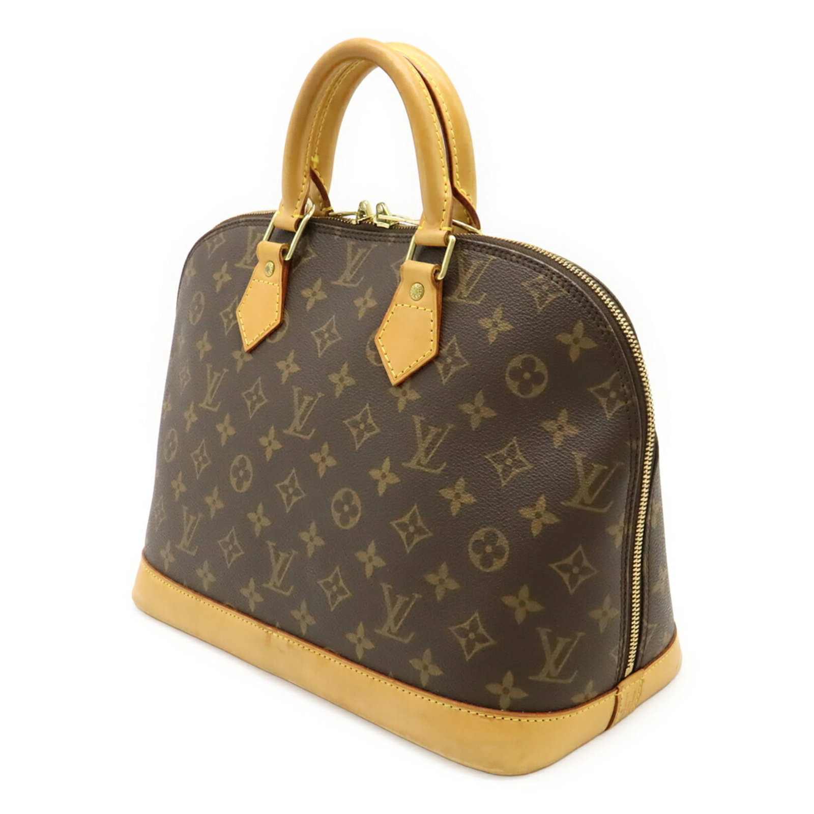 Canvas monogram handbag Vuitton Louis - 3