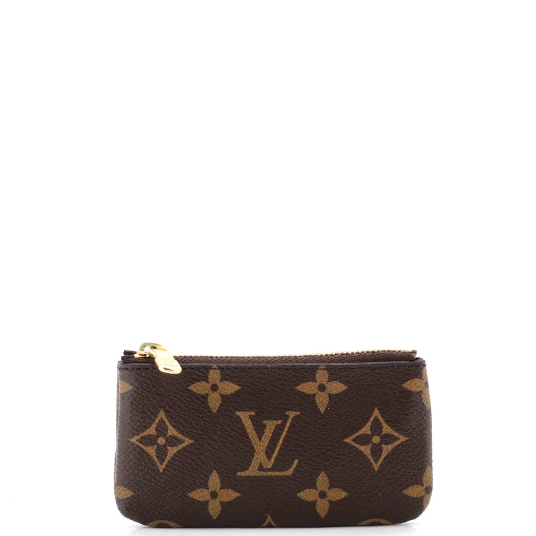 Key pouch Monogram canvas by Louis Vuitton: Key pouch Monogram canvas by Louis Vuitton Brown canvas coated monogram key pouch by Louis Vuitton, featuring gold hardware and interior leather. Minor odor in the interior and minor creases on the ex