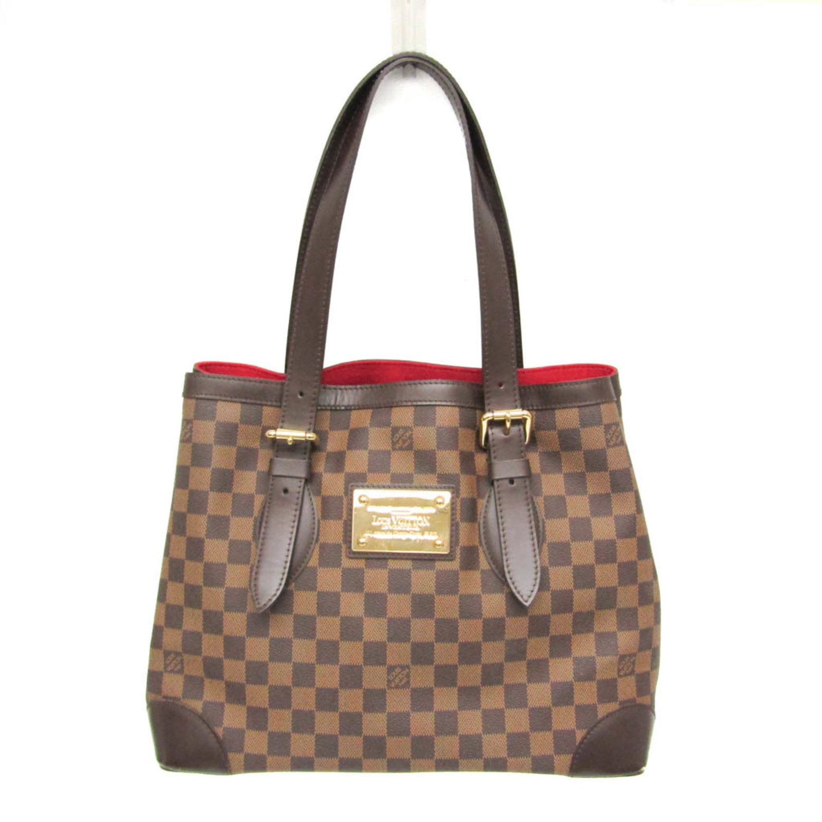 Canvas Damier Shoulder Bag Louis Vuitton: Canvas Damier Shoulder Bag Louis Vuitton Damier canvas pattern adds visual interest to this classic Louis Vuitton shoulder bag. With its Ebene color, zipper pocket, and open pockets, it provides