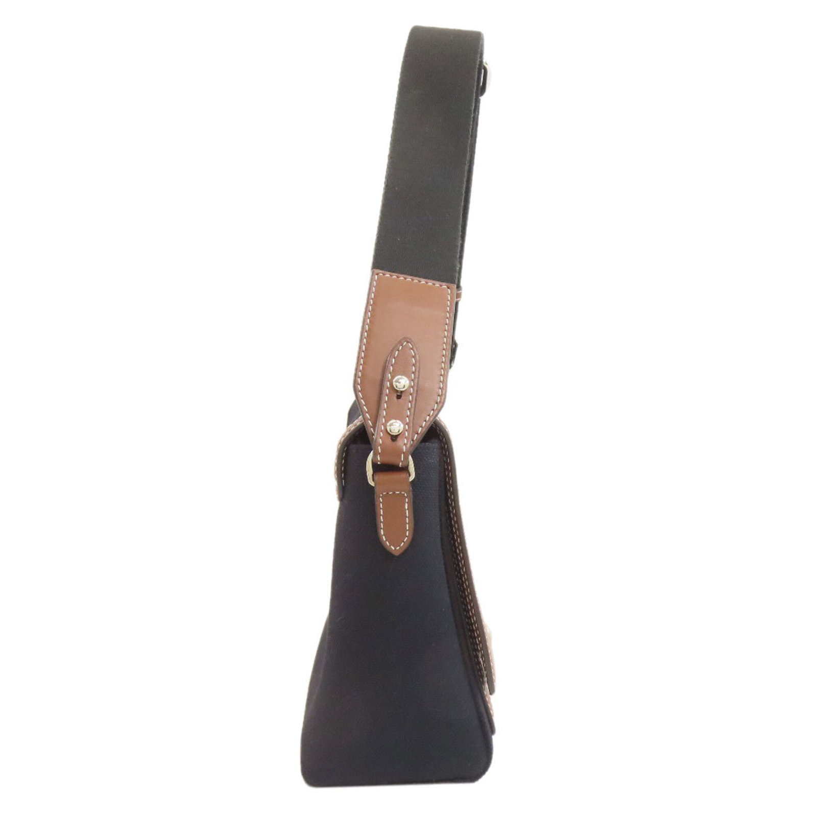 Canvas leather shoulder bag - 3